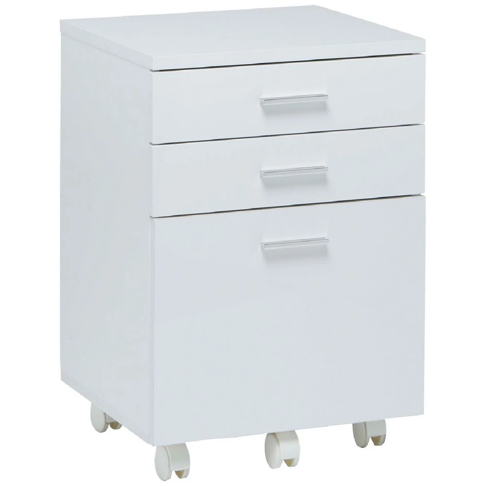 1 Contour 3 Drawer Semi Assembled Pedestal Cabinets Pedestals, 1 of 10