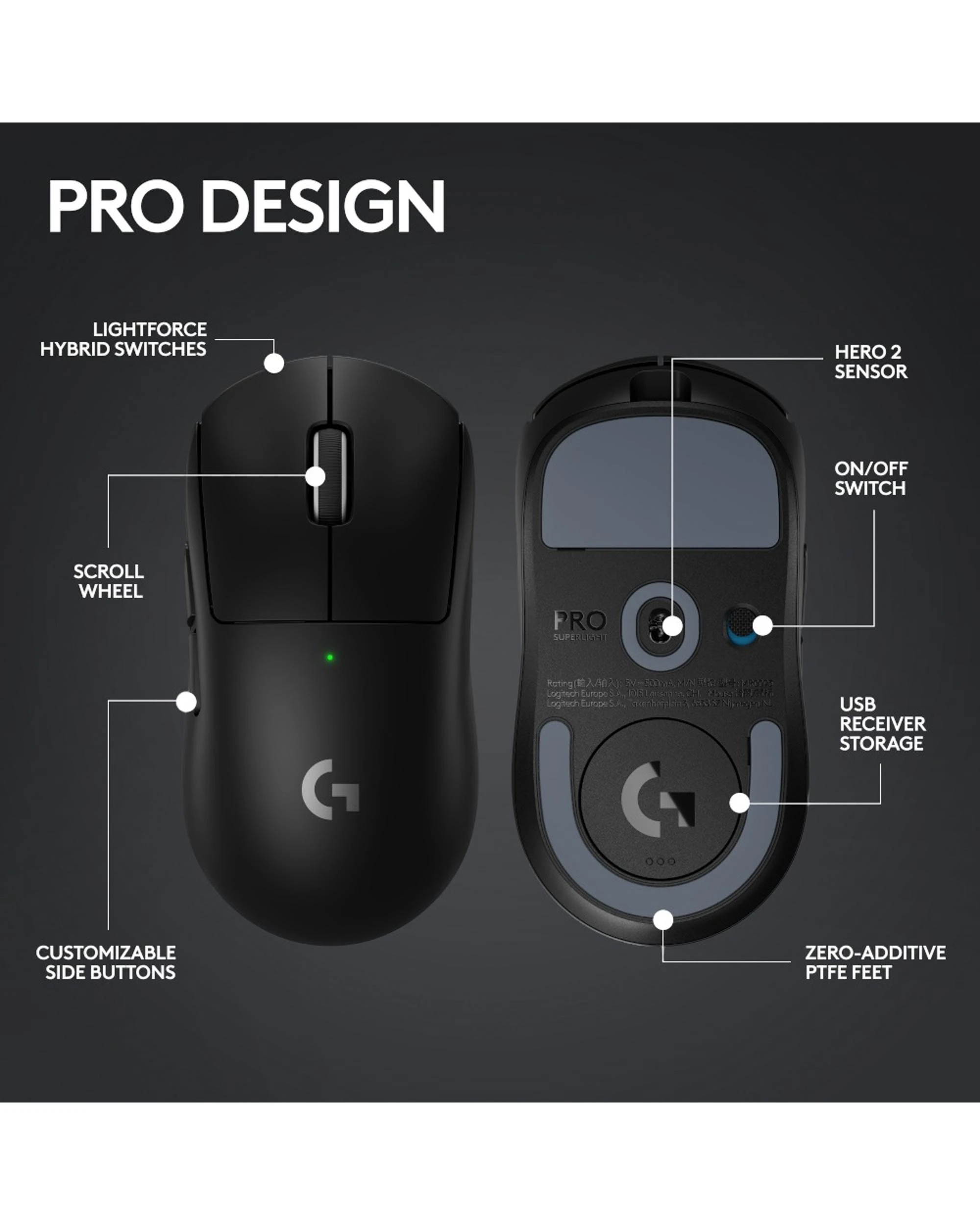 7 Logitech G PRO X SUPERLIGHT 2 LIGHTSPEED Gaming Mouse - Pink, 7 of 10