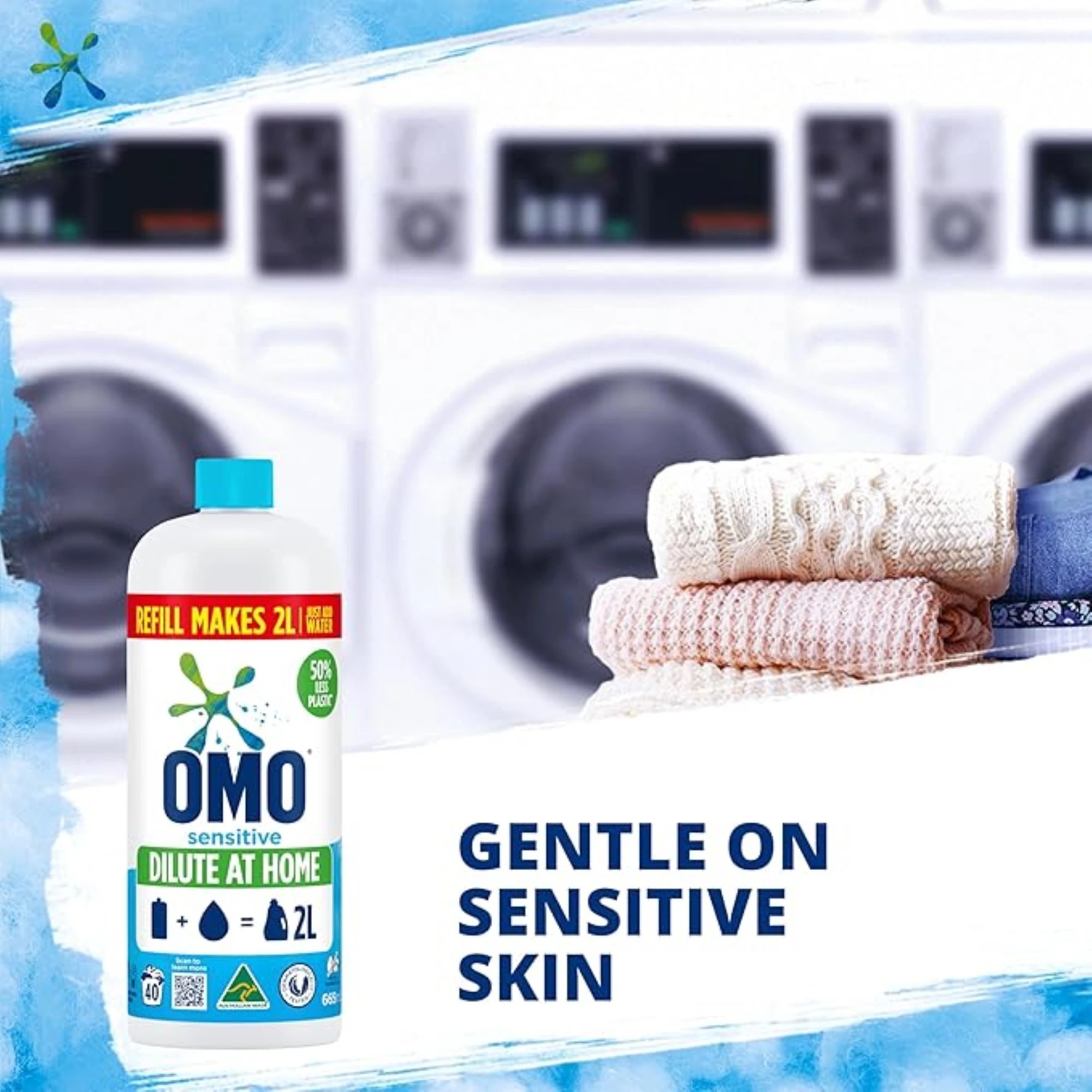 3 OMO Sensitive Laundry Liquid 2L x4, 3 of 7