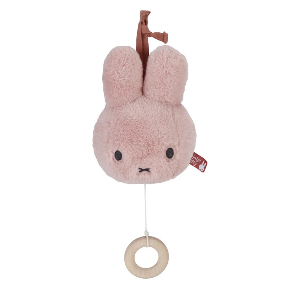 3 Miffy - Fluffy Pink Miffy Head, Baby Musical Soothing Toy, Pink, Ages 0+, 16cm Height - Pink, 3 of 5