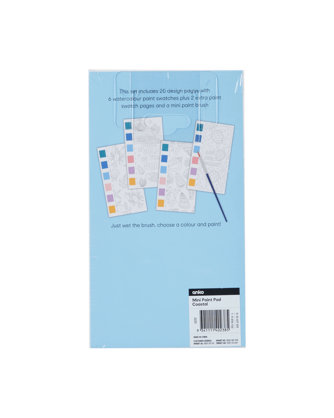 5 Mini Paint Pad - Sea Life, 5 of 5