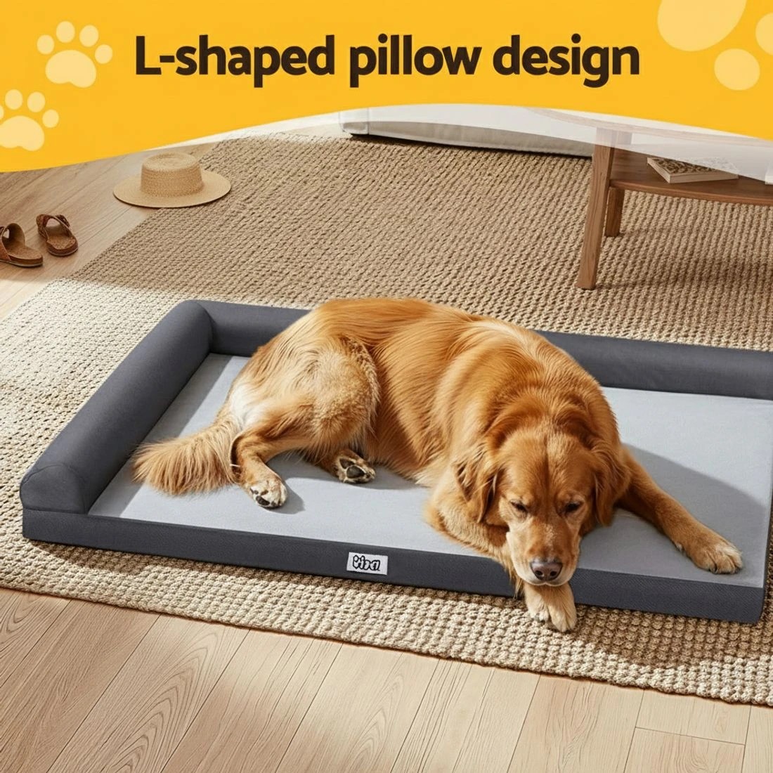 5 i.Pet Pet Bed Plush Soft Cushion Egg Crate Large Sofa Platform Removable Washable - Grey, 5 of 6