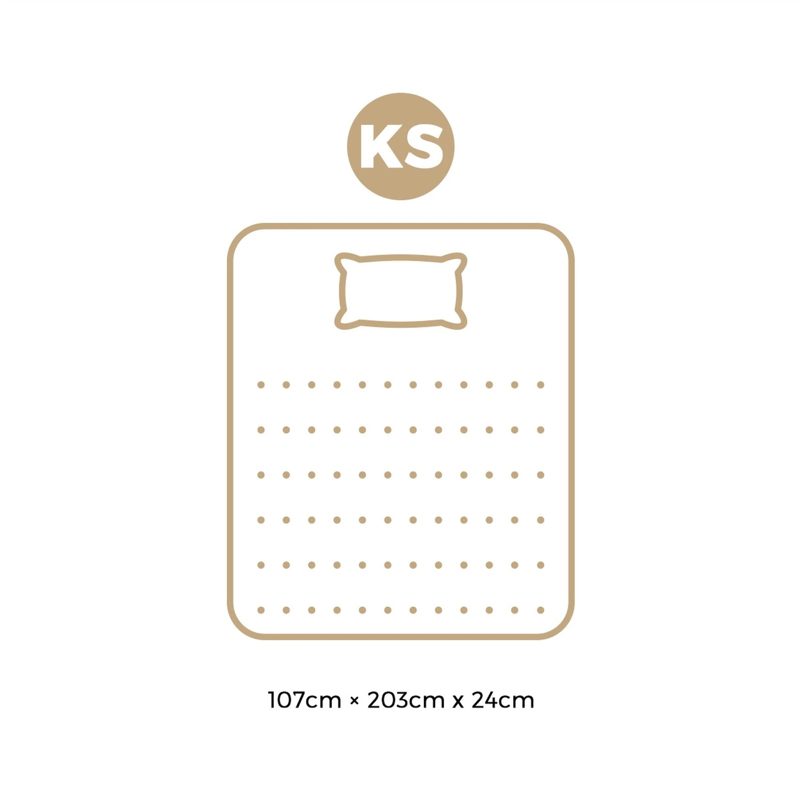 2 Bedra Bedding King Single Mattress Tight Top Foam Pocketed Springs Anti-disturbance 24cm - Multi, 2 of 3