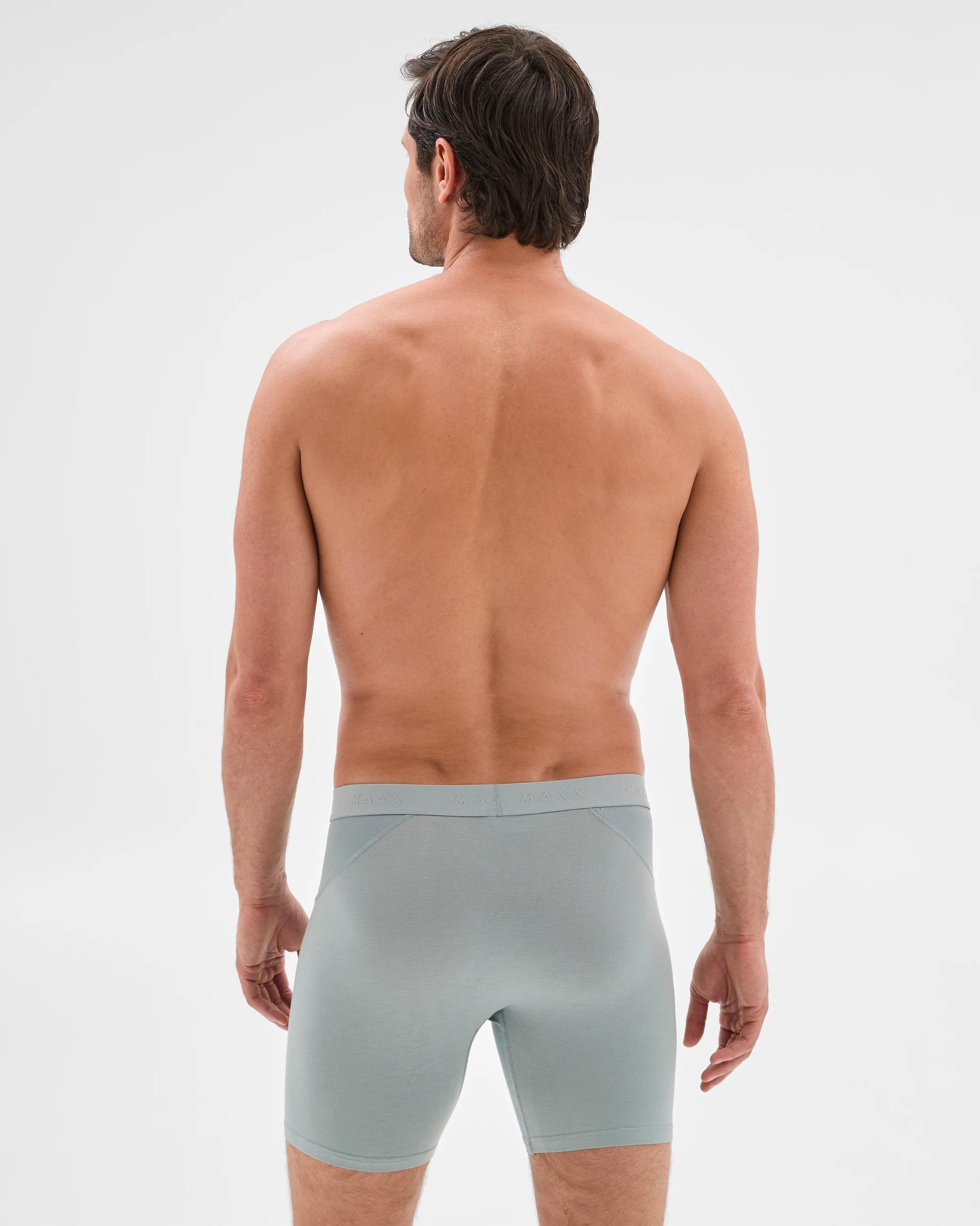 2 Mens Long Length Performance Trunks - Maxx SLATE, 2 of 3