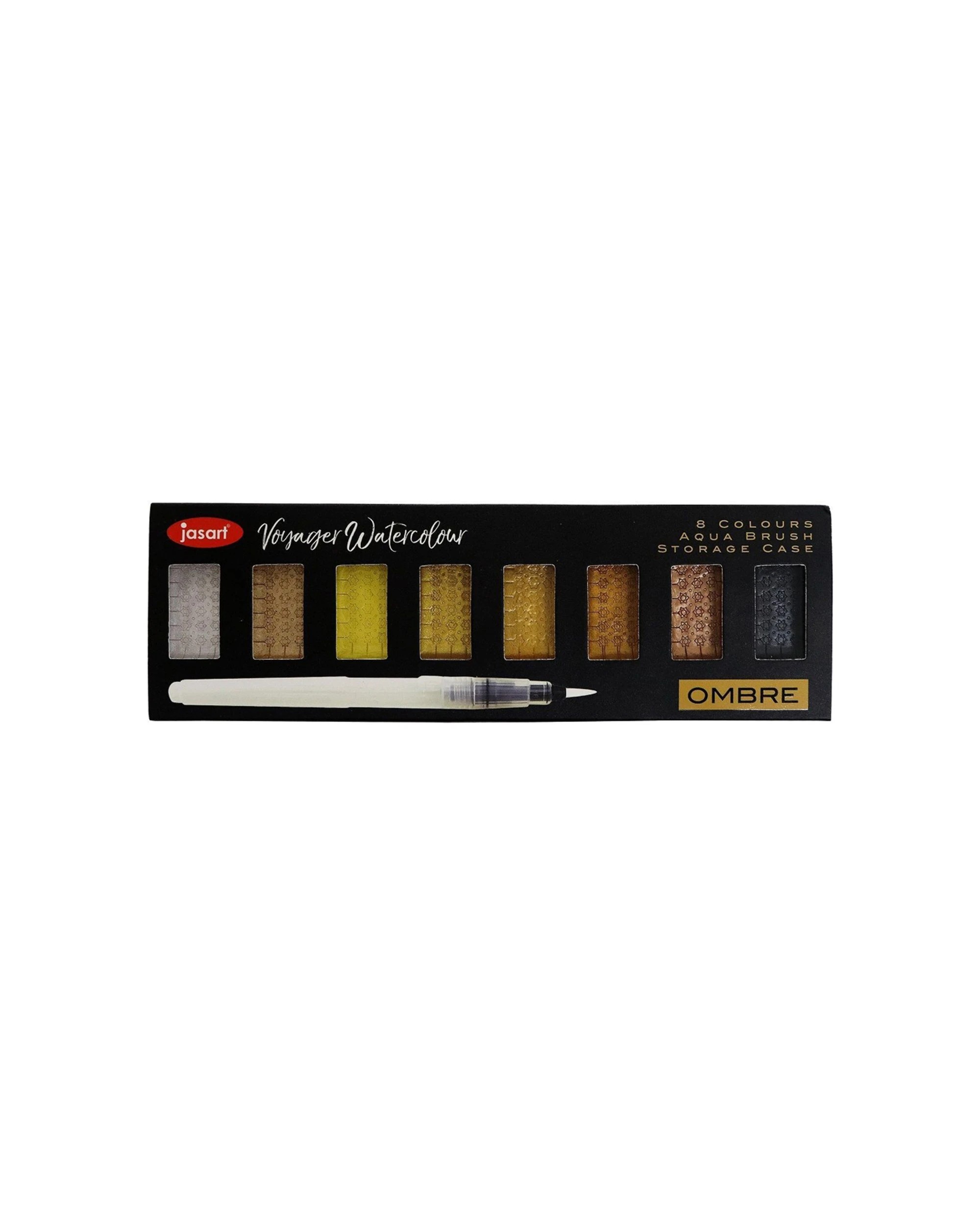 1 Jasart Voyager 8 Watercolour Set With Brush Metallic Ombre - Multi, 1 of 3