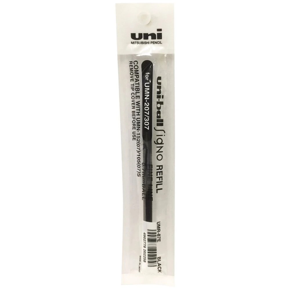 3 Uni-Ball UMR-87E Gel Pen Refill 0.7mm Black, 3 of 4