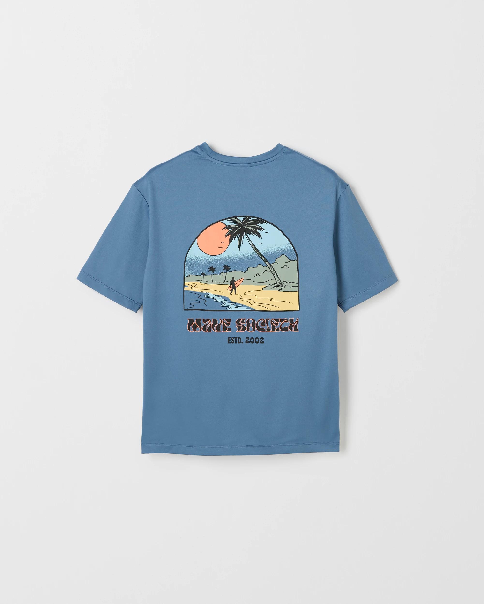 3 Target Kids Short Sleeve Swim T-Shirt CORONET BLUE, 3 of 3