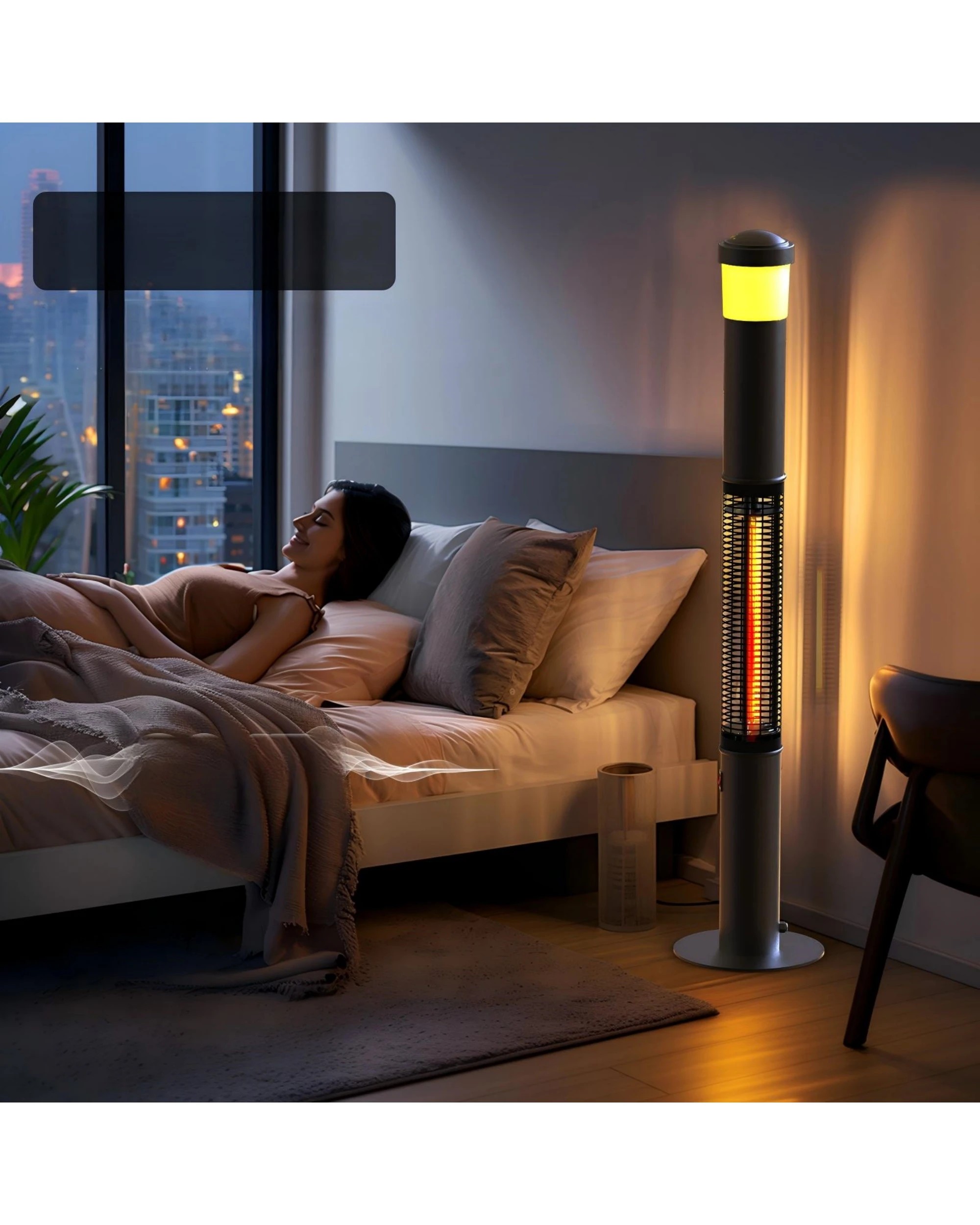 3 Advwin Infrared Heater with Bluetooth Speaker - Black, 3 of 7