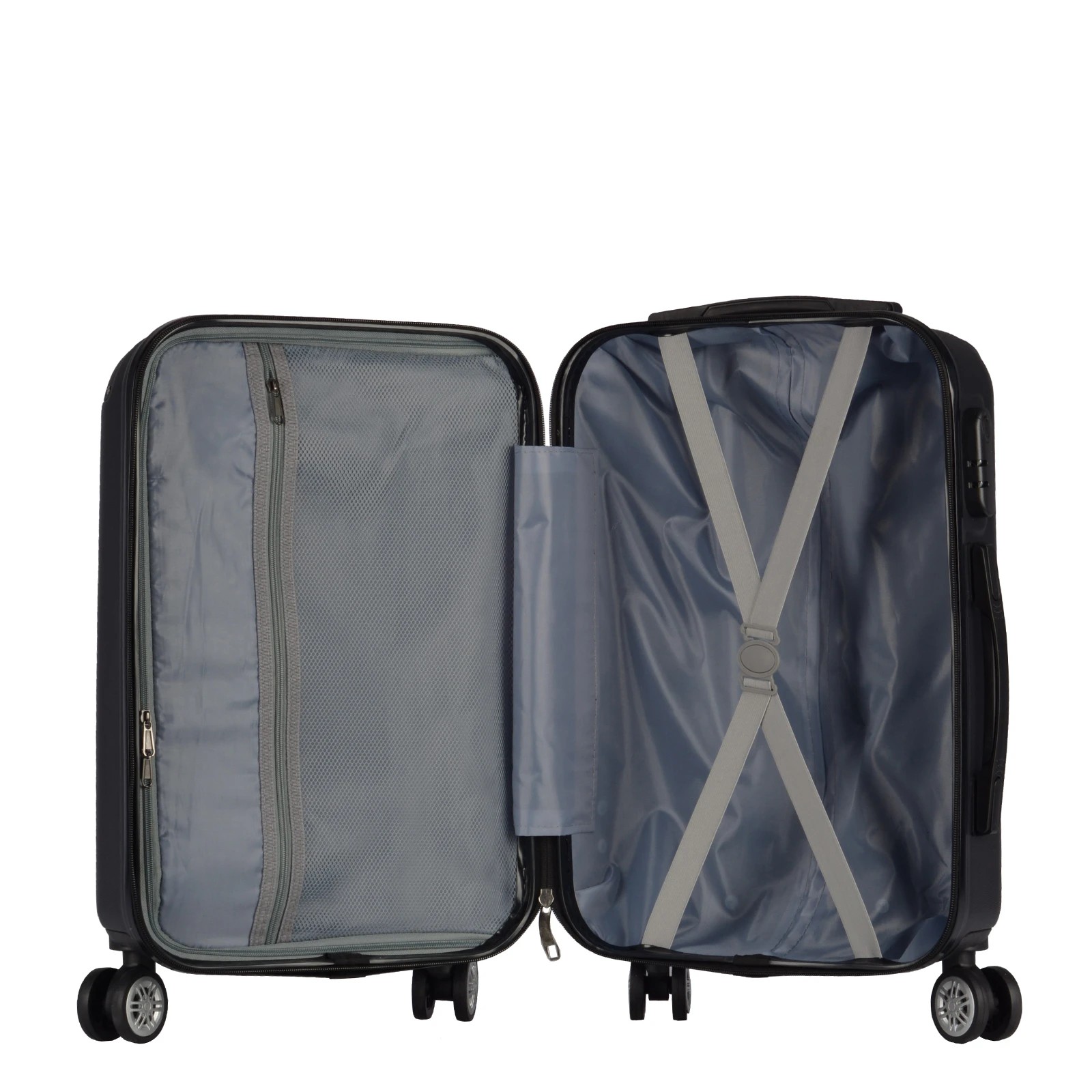 7 Milano Décor Premium 3pc ABS Luggage Suitcase Luxury Hard Case Shockproof Travel Set - Black, 7 of 7