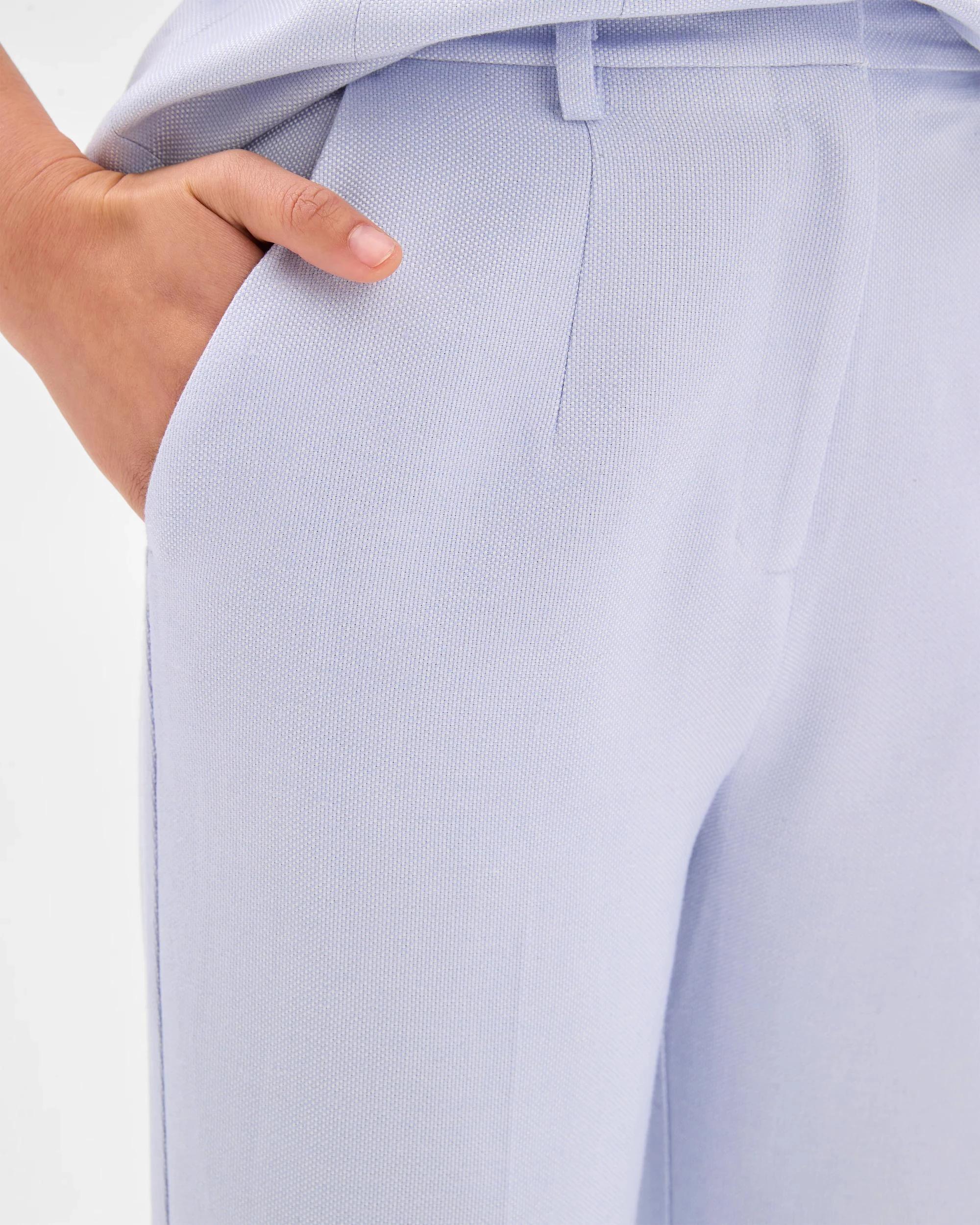 6 Textured Straight Leg Pants - Preview BABY LAVENDER, 6 of 6