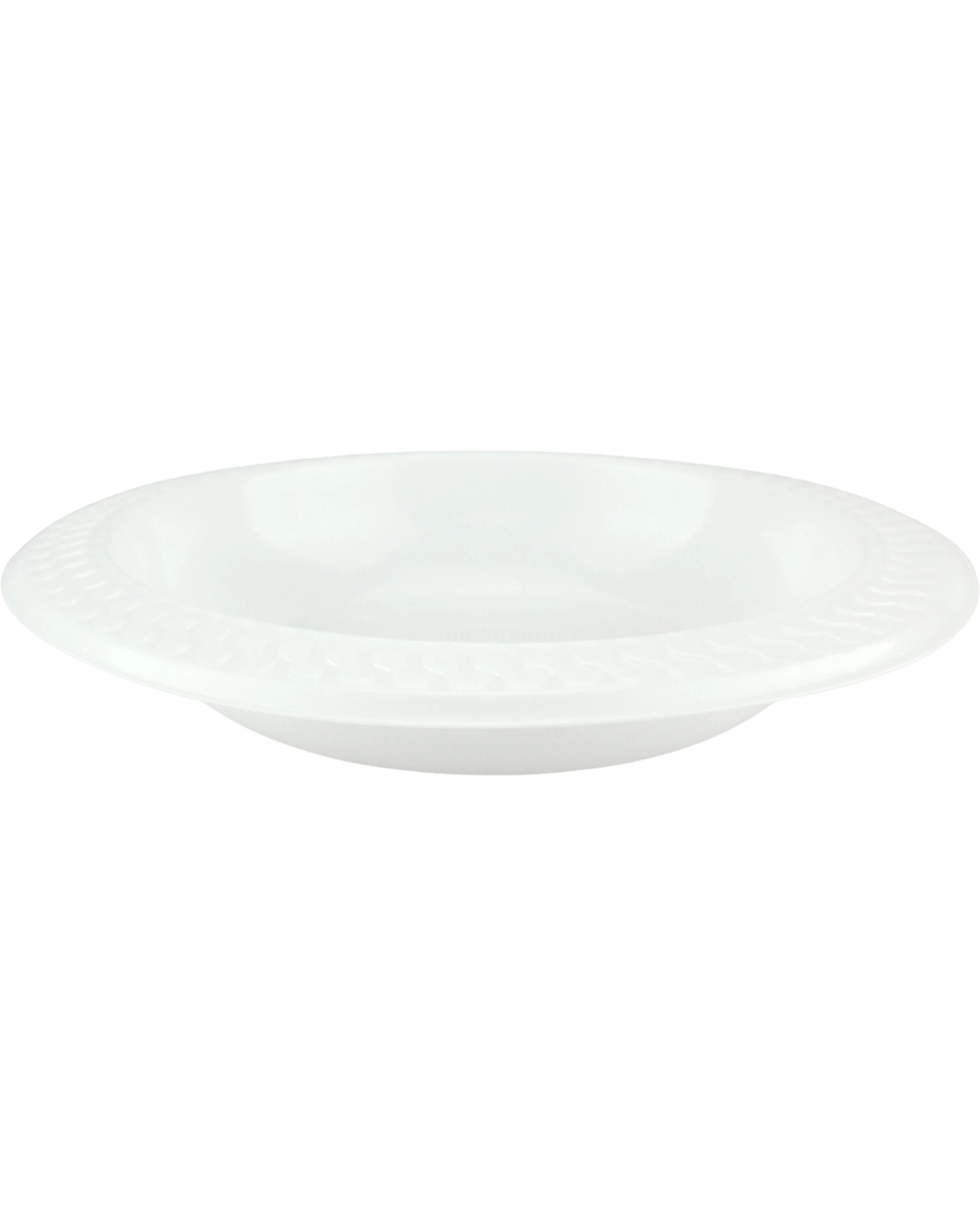 1 Partyware Everyday Living Reusable White Plastic Bowls Pack of 25 - White, 1 of 2