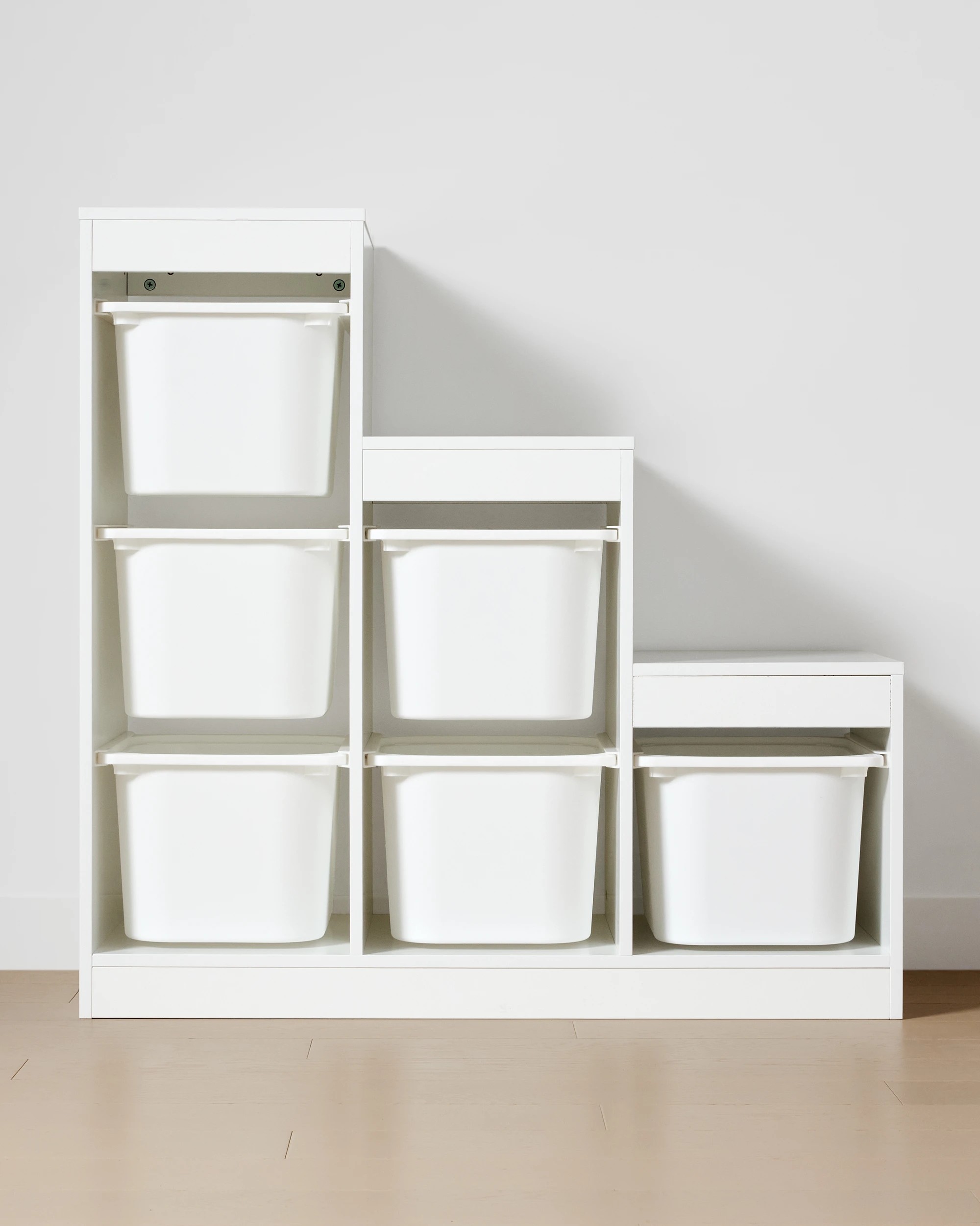 1 6 Tub Tiered Unit - White, 1 of 7