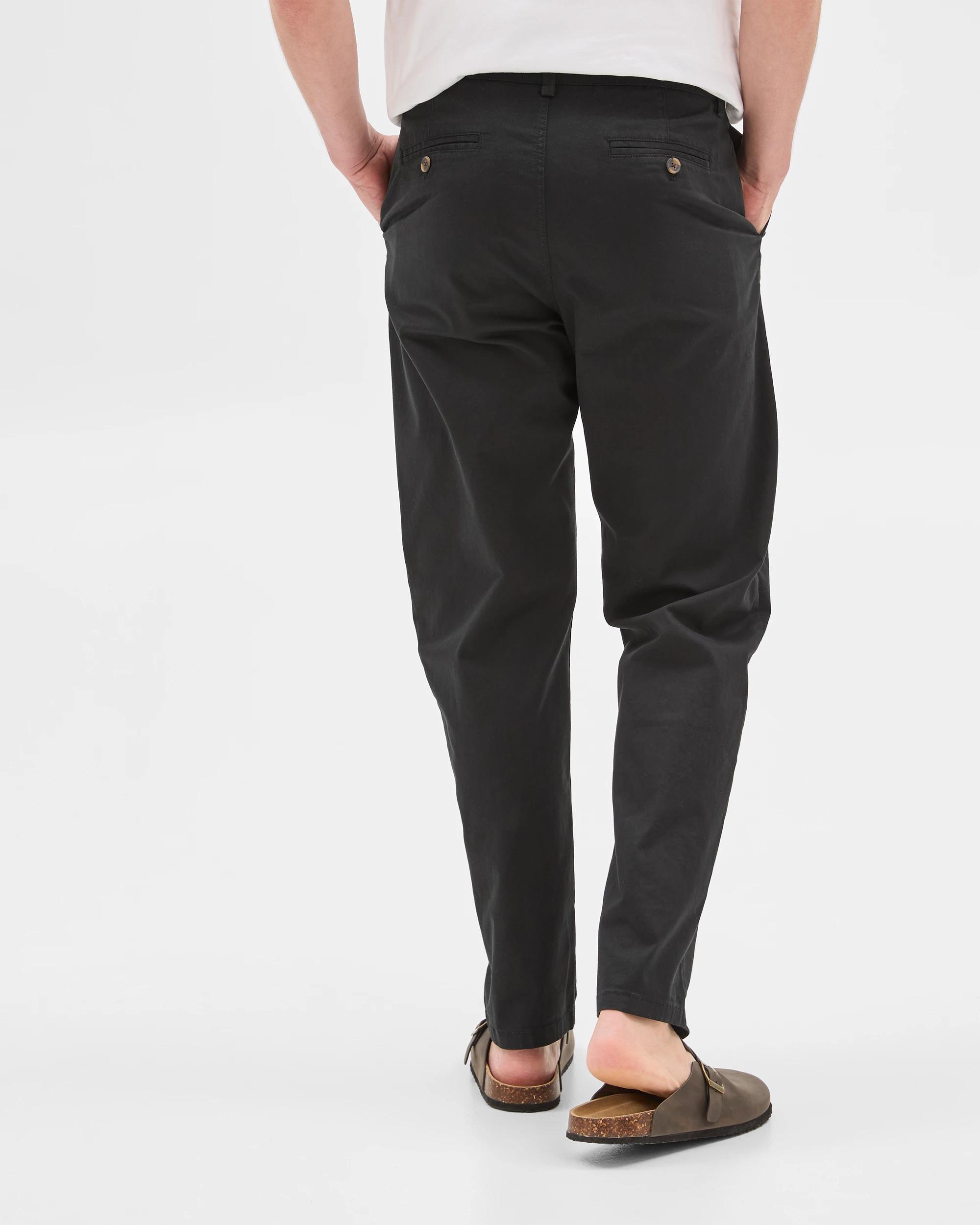 6 Target Man Australian Cotton Relaxed Fit Chino Pants, Sand, Size 34 BLACK, 6 of 6