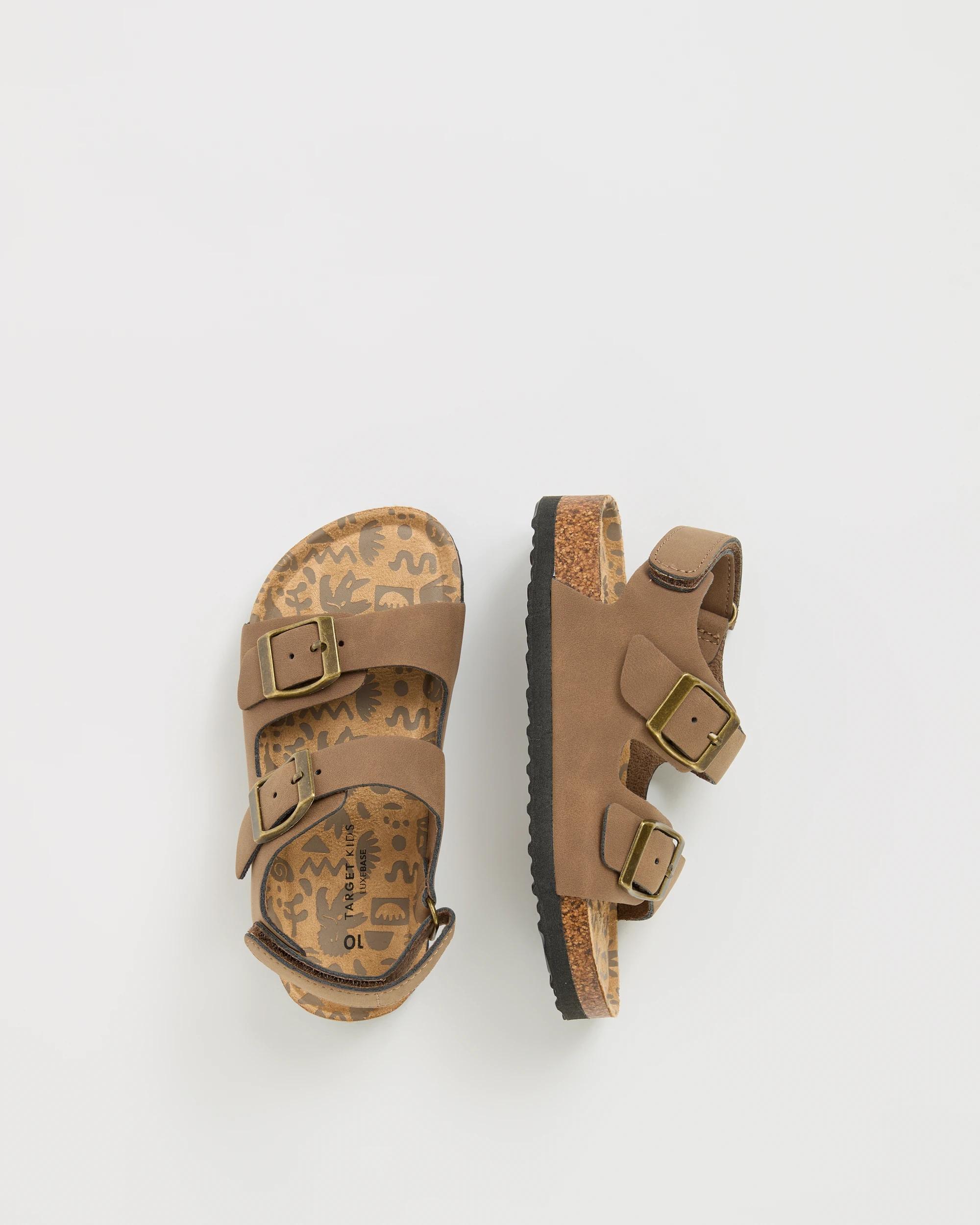 3 Target Baby First Walker/Junior Buckle Moulded Cork Sandals BROWN, 3 of 3