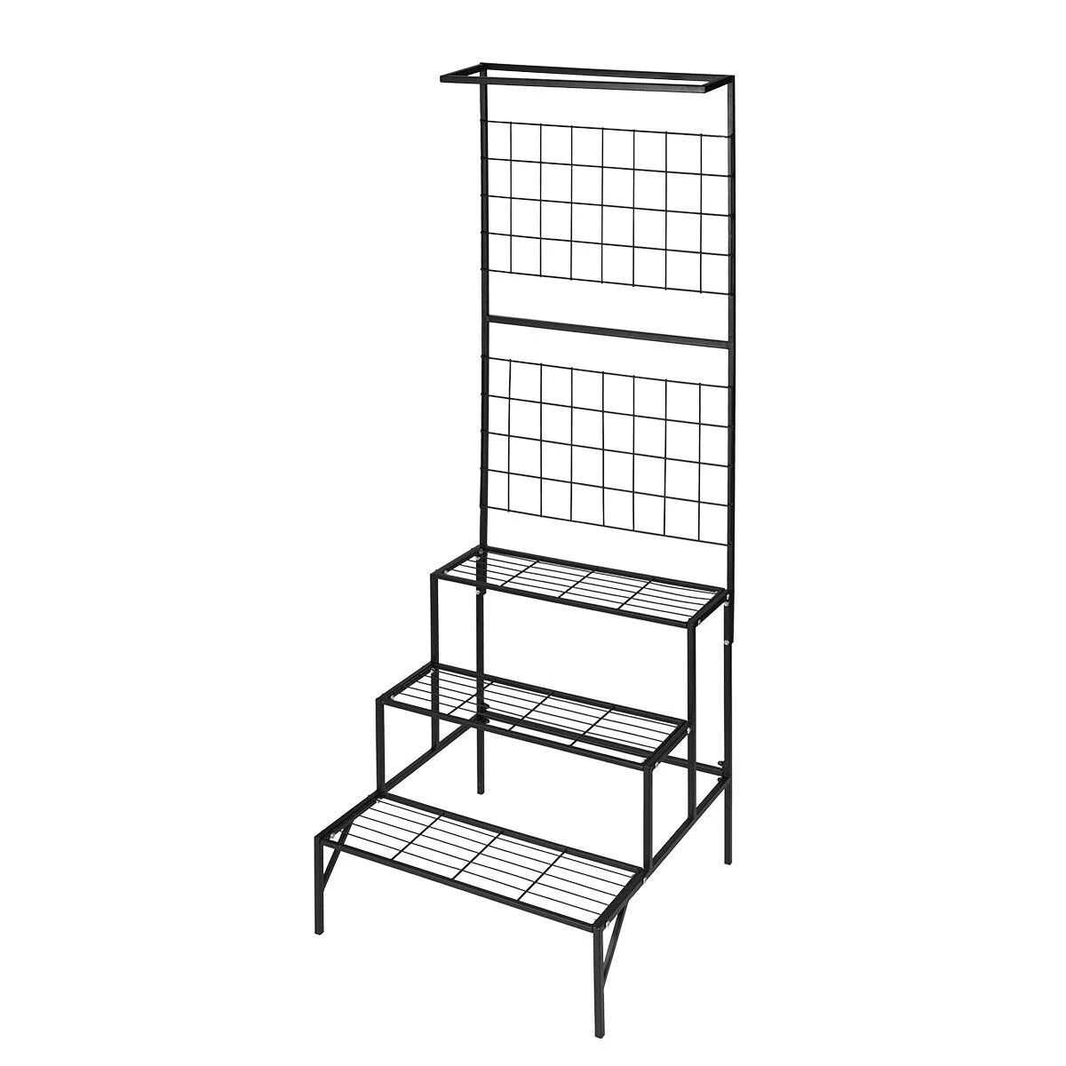 1 AUSWAY 3-Tier Hanging Plant Stand Rack Metal Flower Pot Display Shelf, 1 of 1