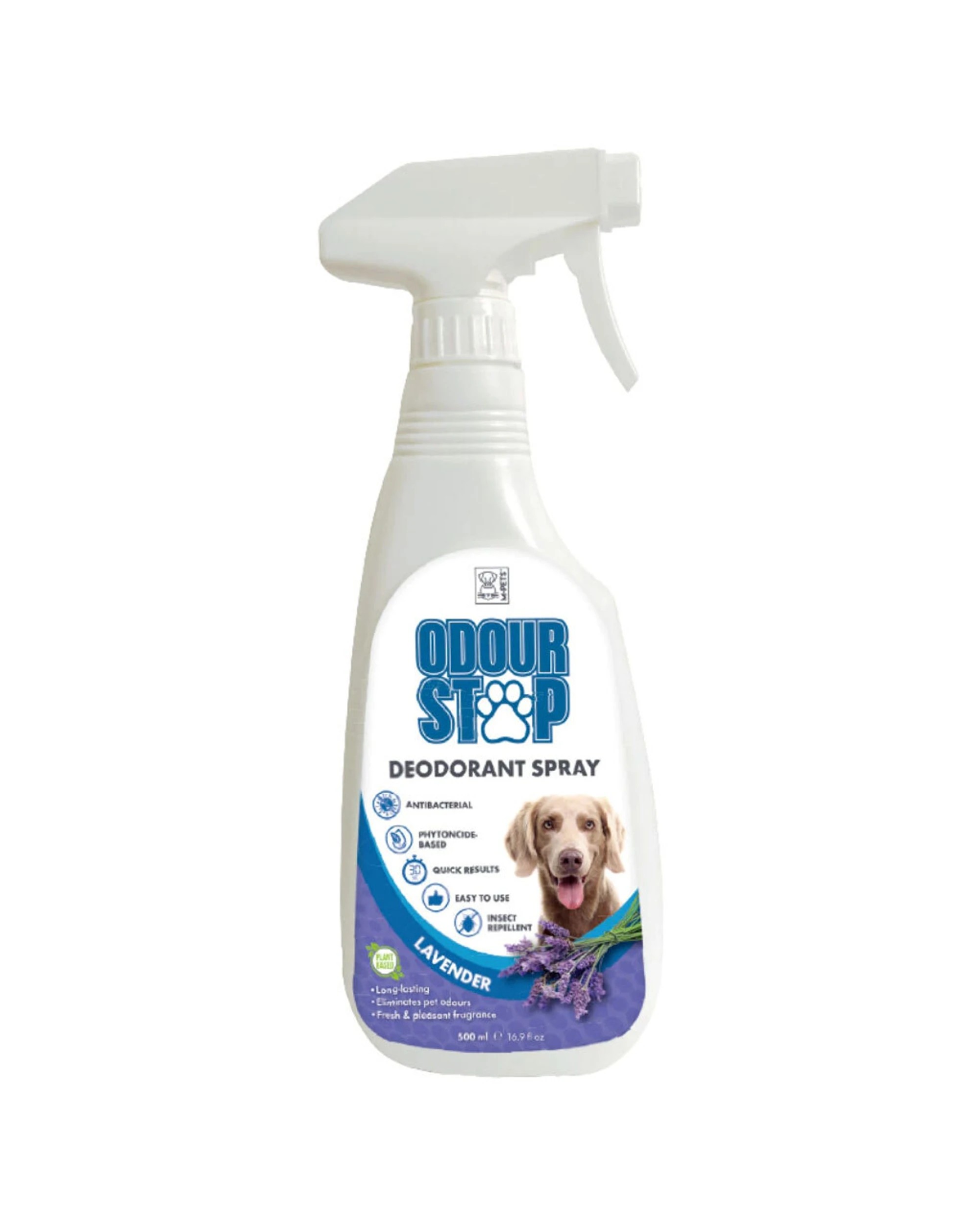 1 M-pets 500ml Antibacterial Insect Repellent Deodorant Spray Lavender Pet Coat Spray
 - White, 1 of 2