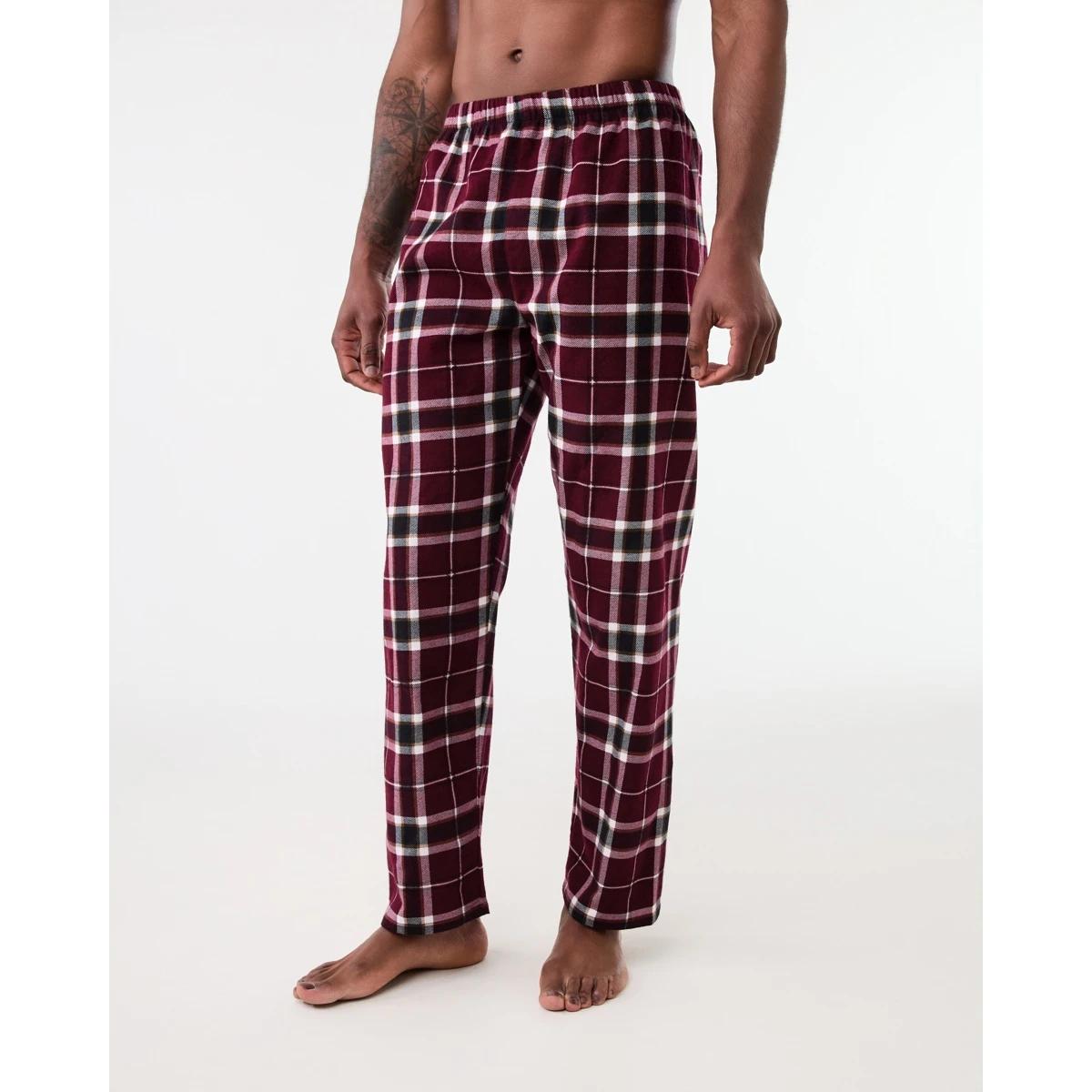 2 Flannel Sleep Pants Red Check, 2 of 5