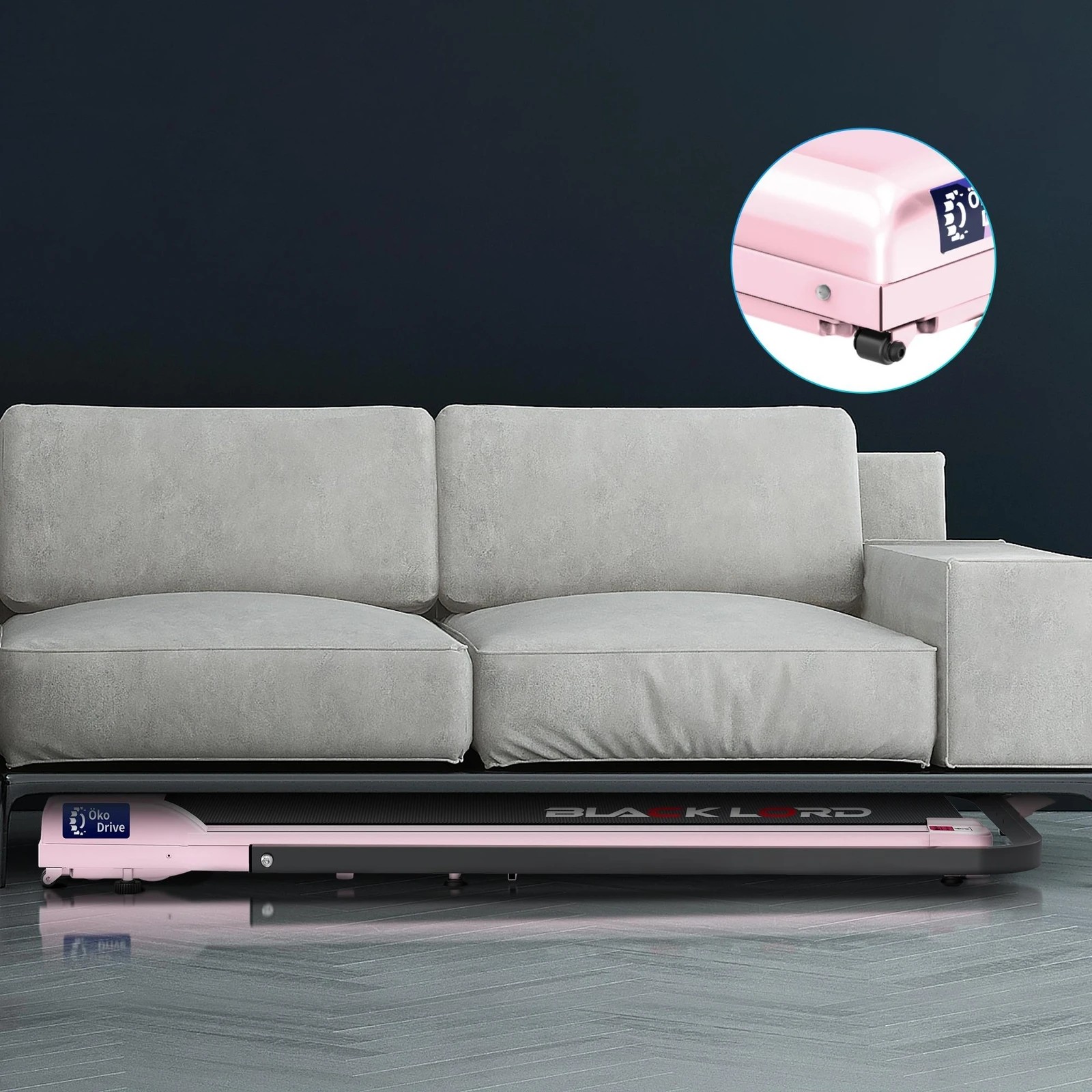 9 Black Lord Treadmill Electric Walking Pad Folding Fitness Machine Home Gym - Pink, 9 of 9