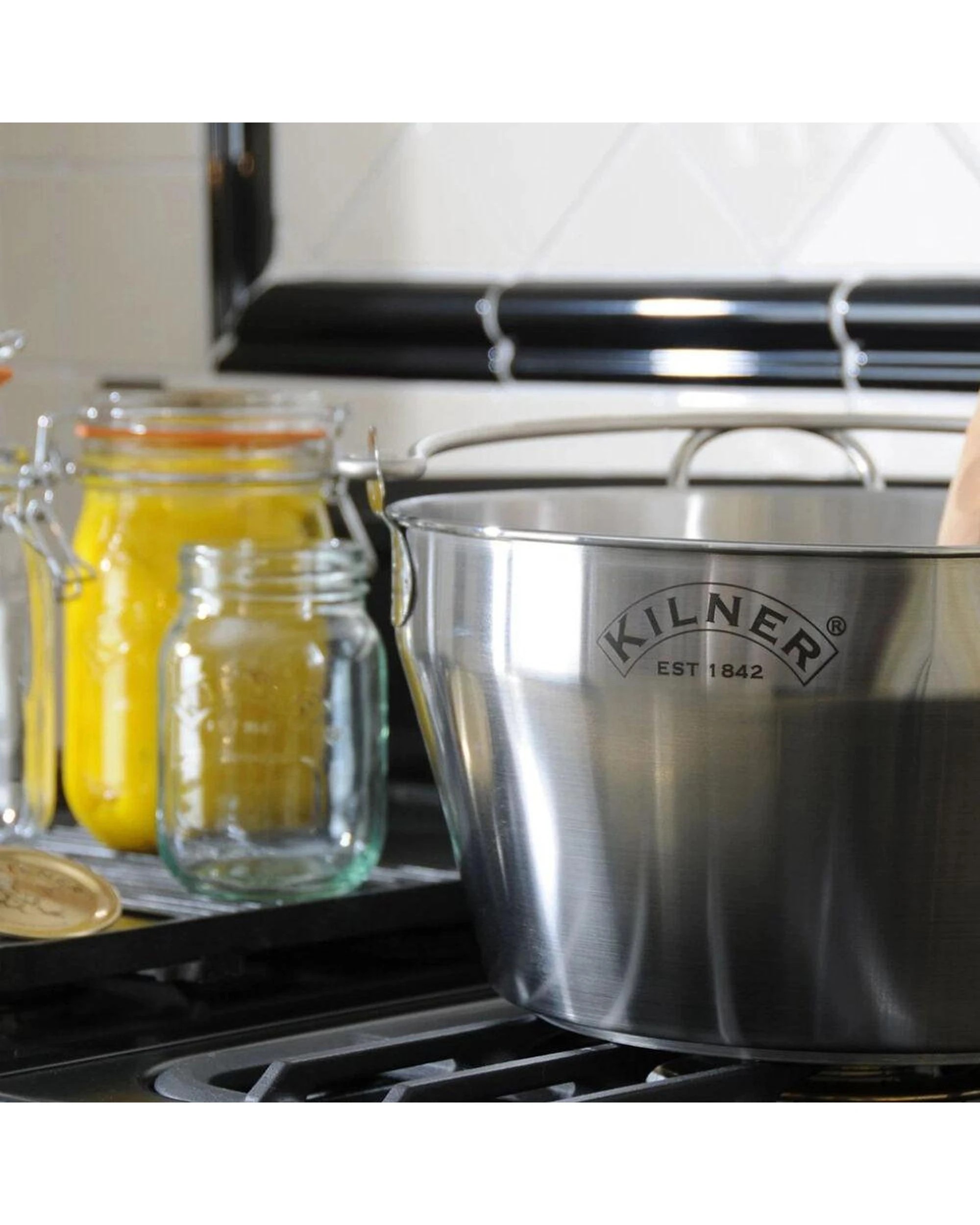2 Kilner Preserving Jam Pan 8L 34cm  Stainless Steel, 2 of 4