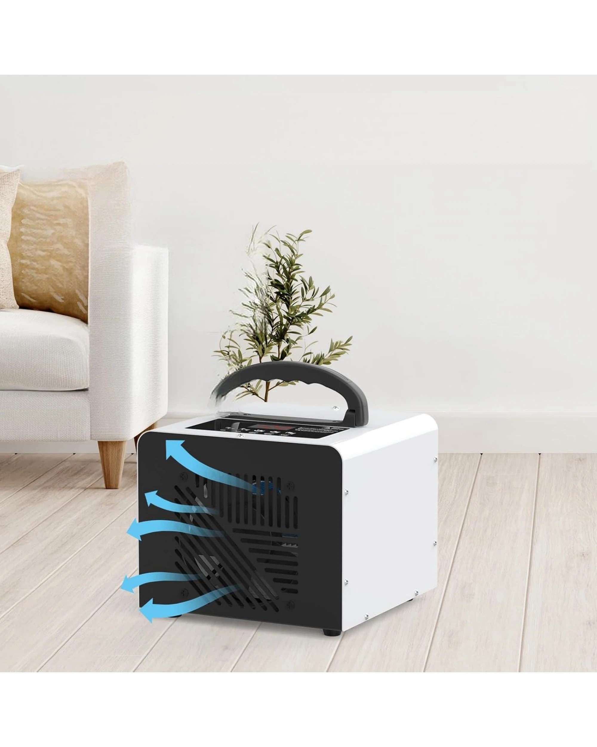 5 Advwin Ozone Generator, 60000mg/h Air Purifier Machine with Digital LCD Display, 4 Modes - White, 5 of 8