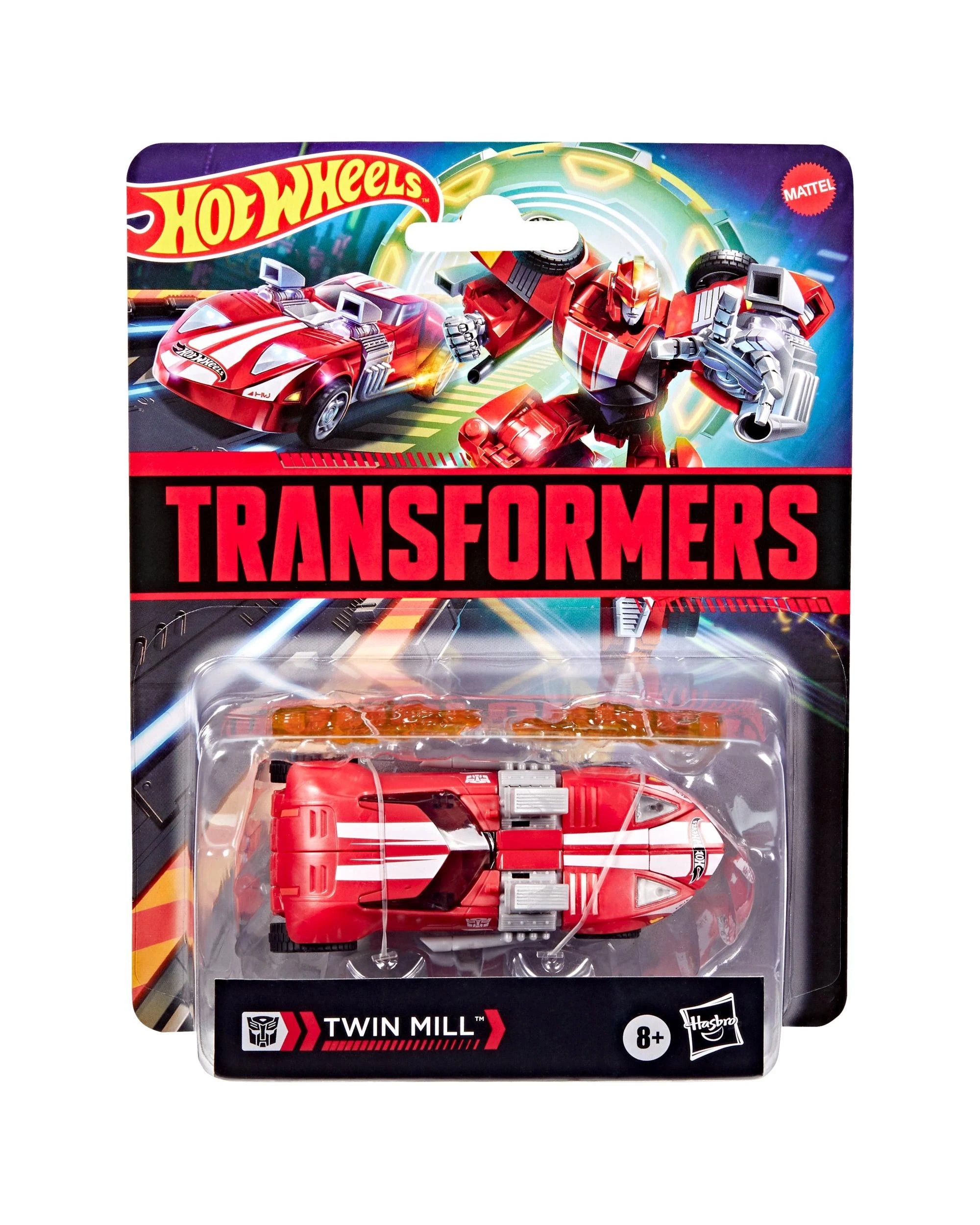 5 Transformers Collaborative Hot Wheels x Transformers Twin Mill Action Figure - Red, 5 of 9