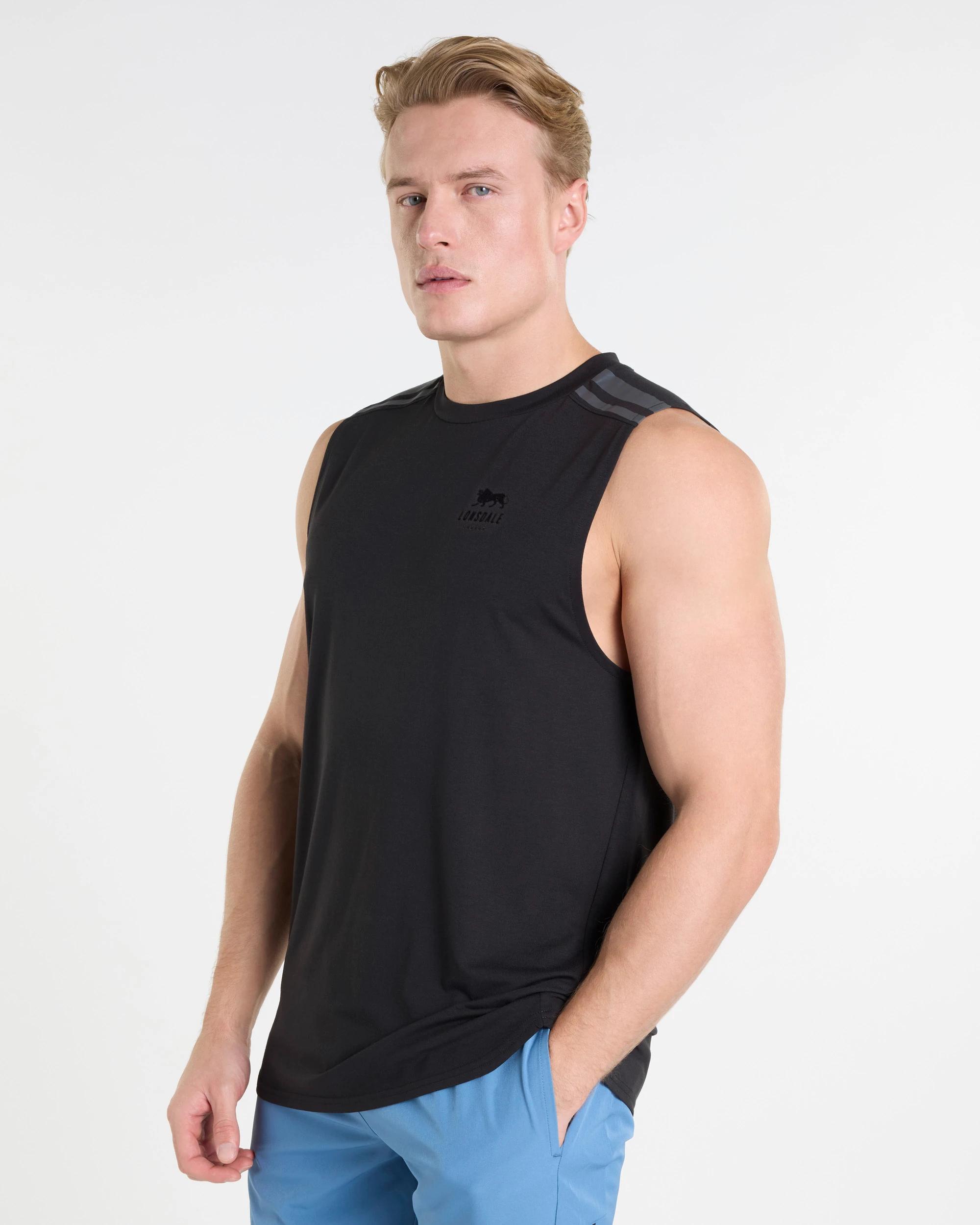 1 Active Muscle Tank - Lonsdale London BLACK, 1 of 5