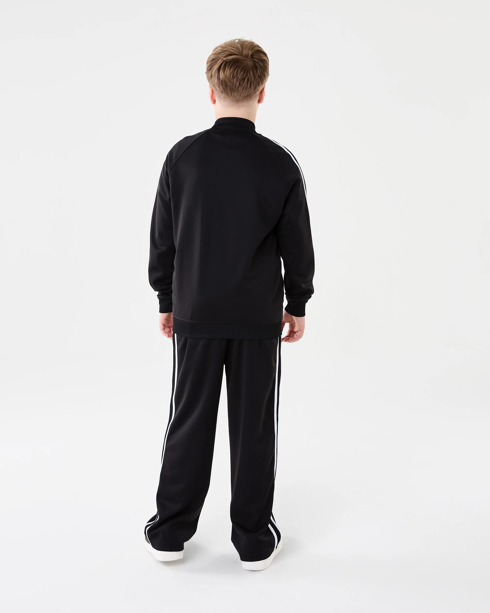 9 Tricot Zip Through Sweatshirt Blk Globe, 9 of 9