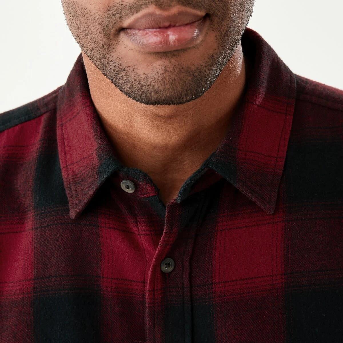 5 Long Sleeve Buffalo Check Shirt Red Check, 5 of 7