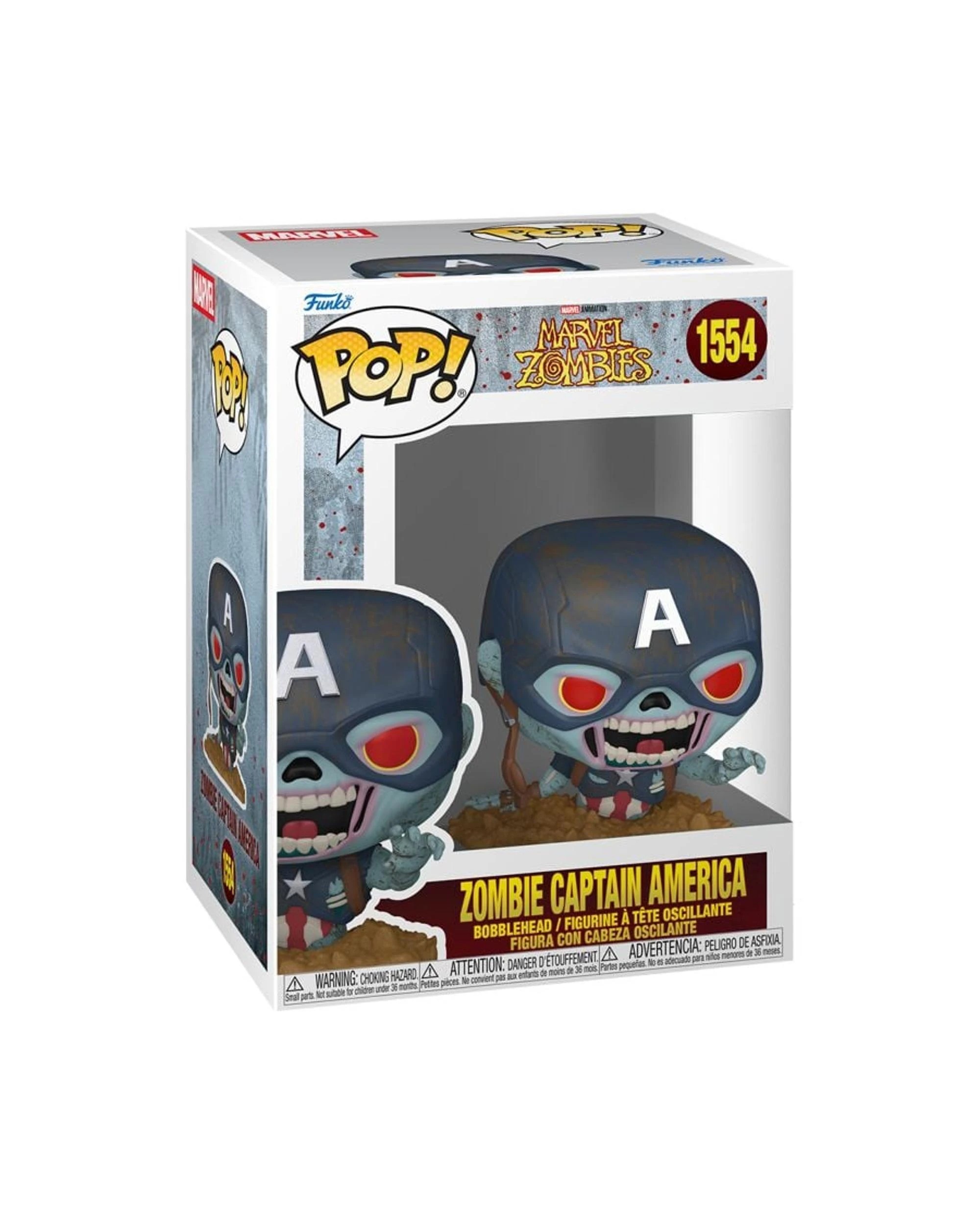 3 Marvel Zombies Zombie Captain America Funko POP! Vinyl, 3 of 3