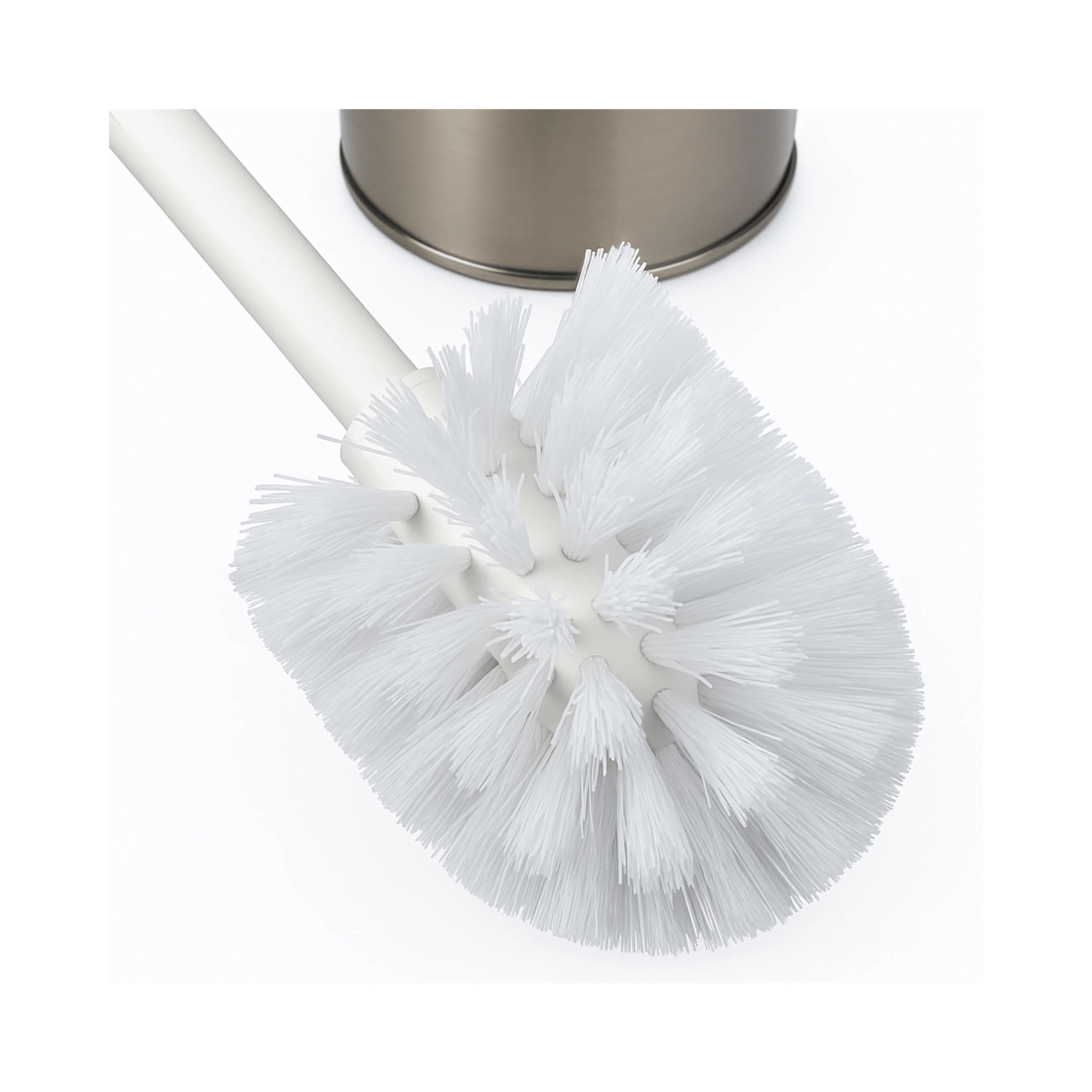 2 BR Home Stainless Steel Toilet Brush and Holder Set, 2 of 8