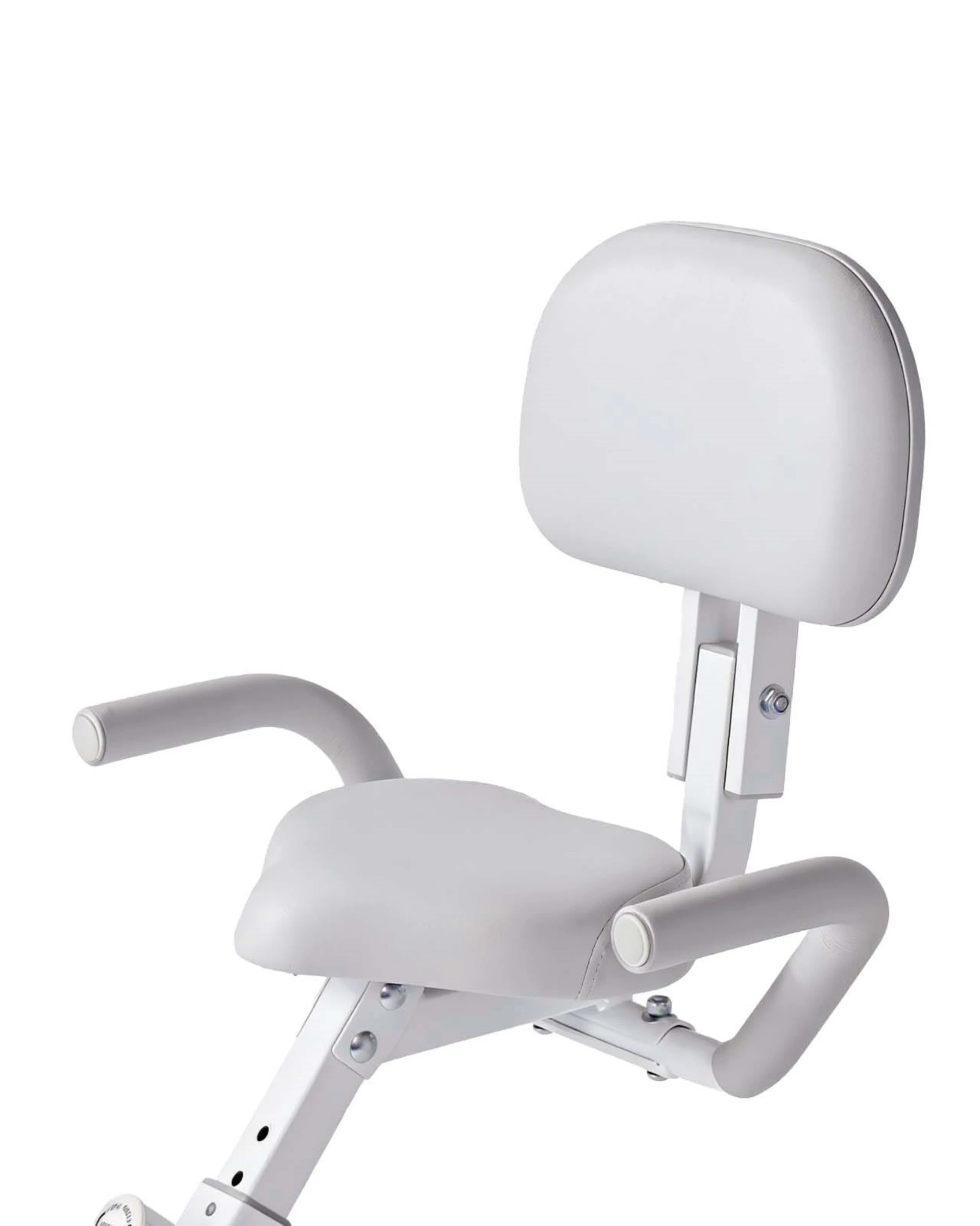 7 Advwin Folding Exercise Bike with Table - White, 7 of 9