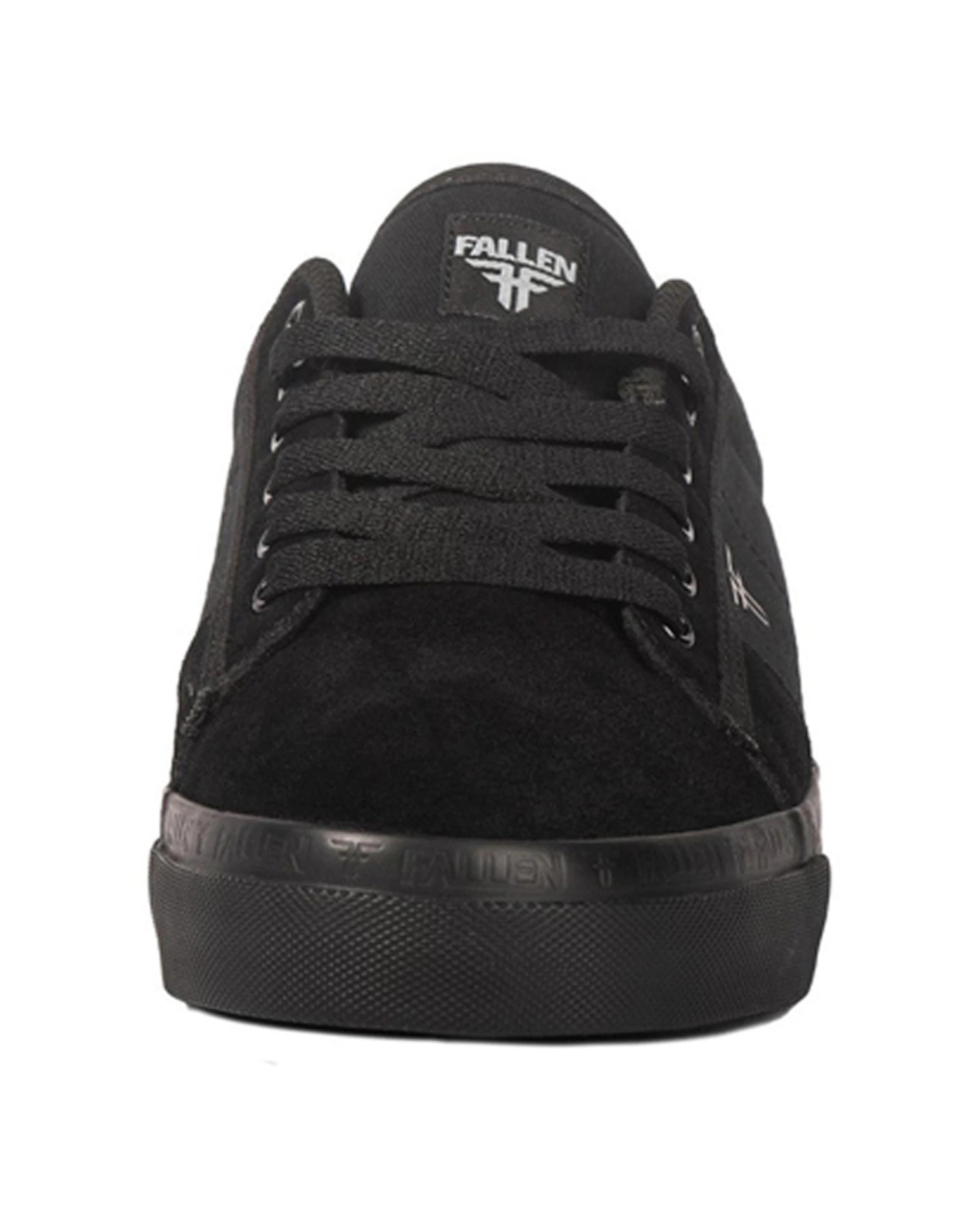 3 Fallen Footwear Men Bomber Impact Foam Skate Sneaker Suede Cotton BLACK, 3 of 6