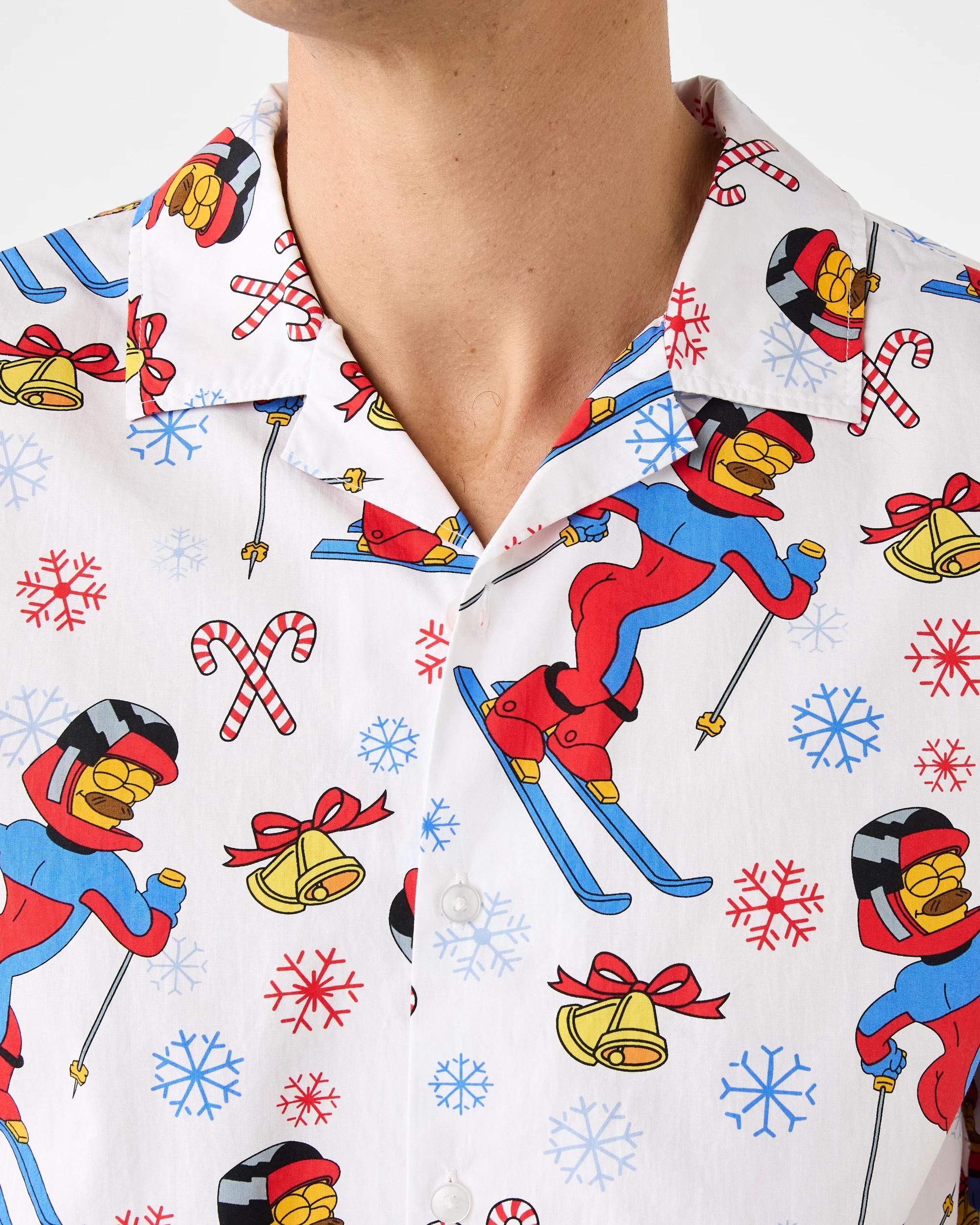 5 Short Sleeve Christmas Print Shirt Wht Plow, 5 of 6