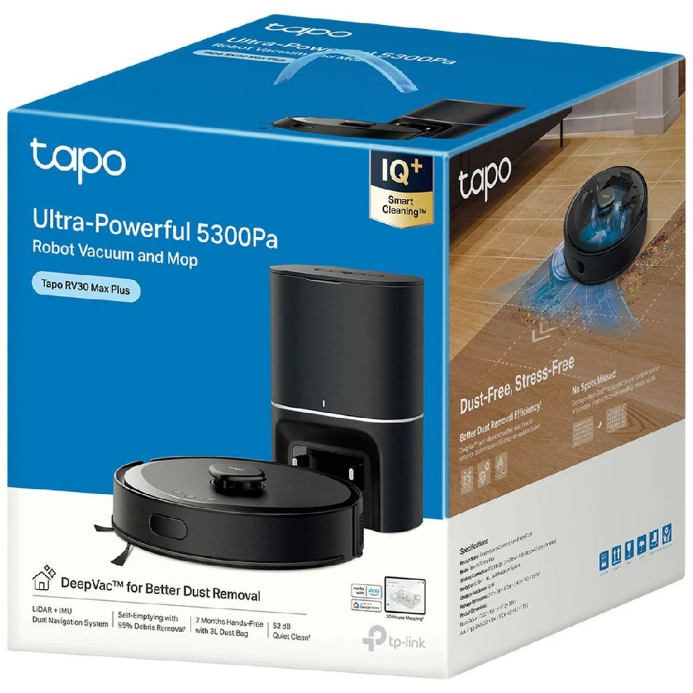 4 Tapo RV30 Max Plus Hyper Suction Robot Vacuum and Mop, 4 of 10