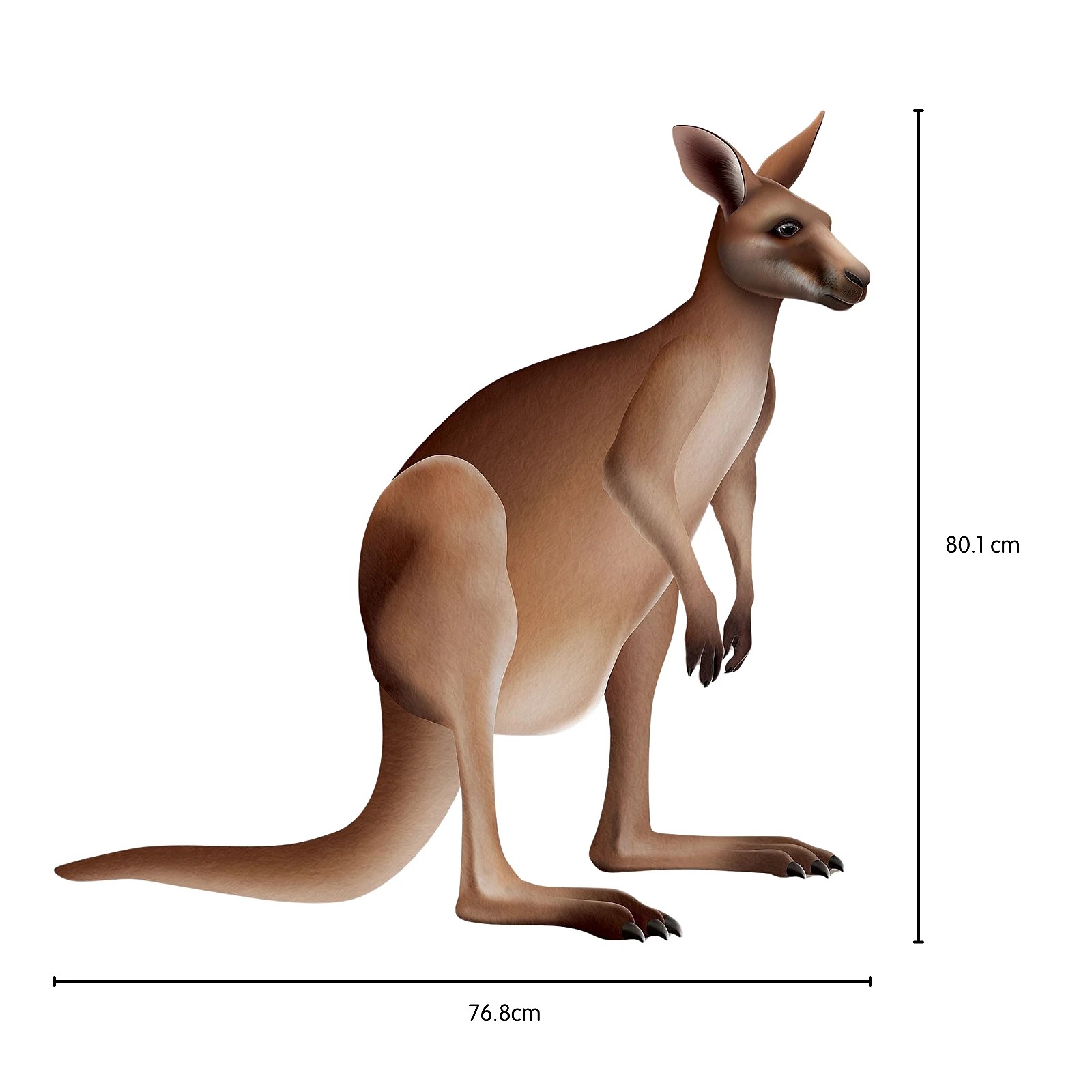 2 Beistle Kangaroo Jointed Cutout Wall Decoration, 2 of 3