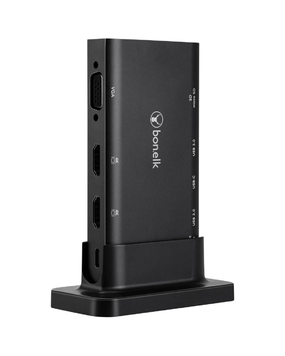 Bonelk Desktop Series 9-in-1 USB-C Multiport Hub Black