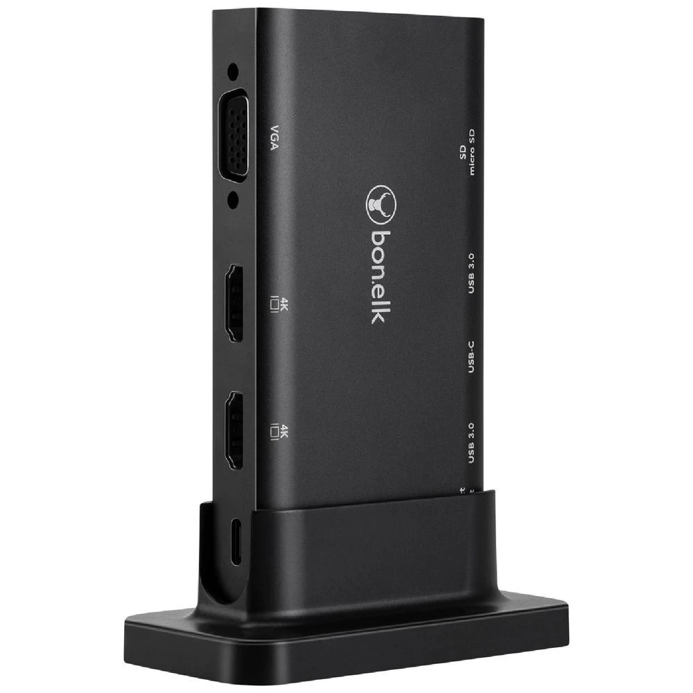 1 Bonelk Desktop Series 9-in-1 USB-C Multiport Hub Black, 1 of 5