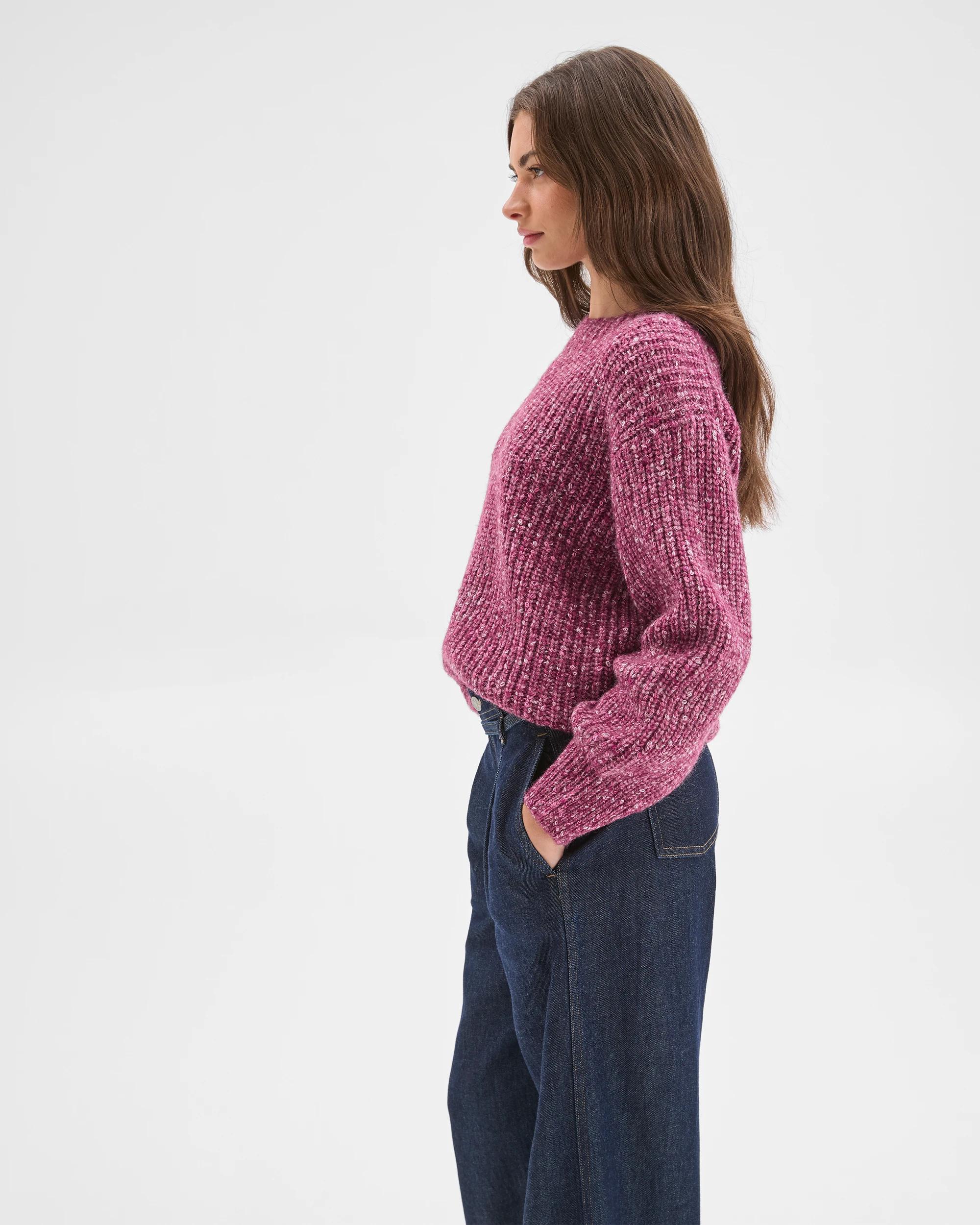 4 Target Petites Twist Yarn High Neck Jumper PLUM TWIST, 4 of 7