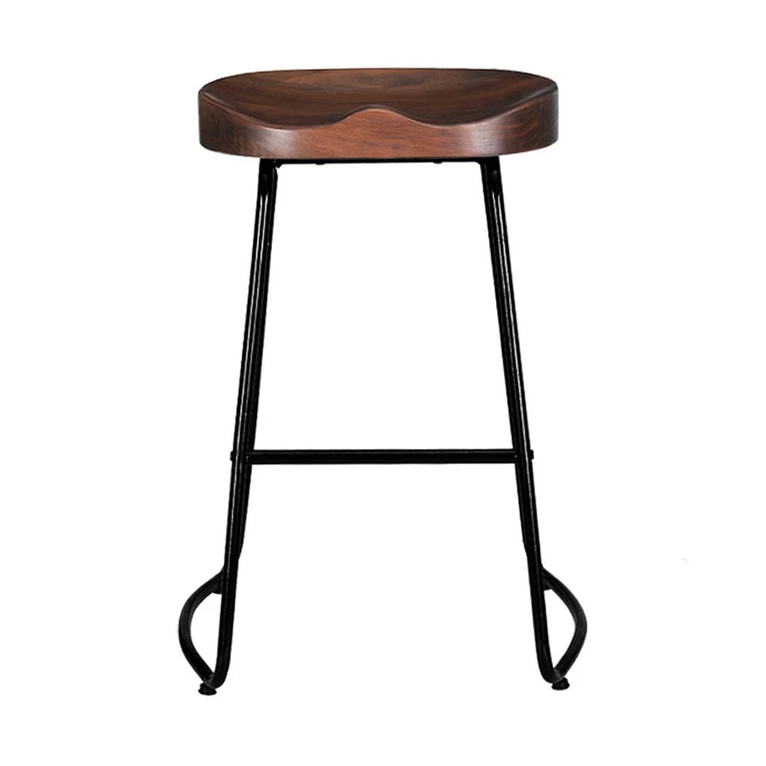 4 Artiss 2x Bar Stools Tractor Seat 65cm - Brown, 4 of 7