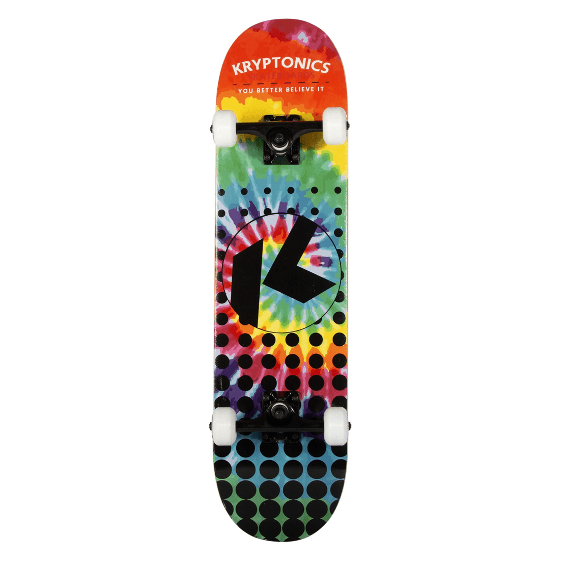 1 Kryptonics 31-inch Star Series Complete Skateboard Rainbow Dot, 1 of 10