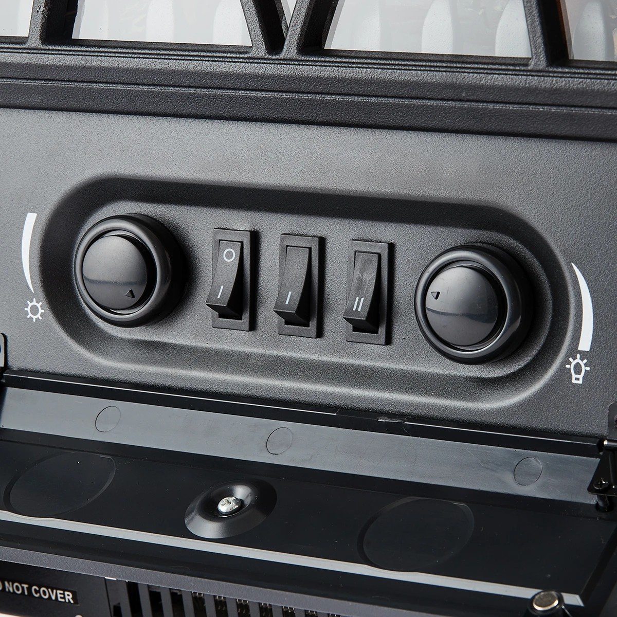 9 Flame Effect Fireplace Heater - Black, 9 of 10