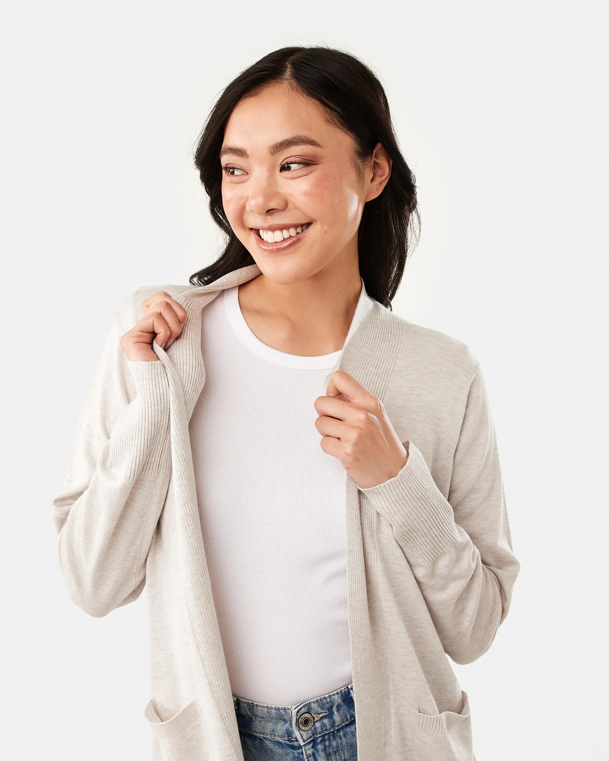 4 Edge to Edge Cardigan Bge Otml, 4 of 7