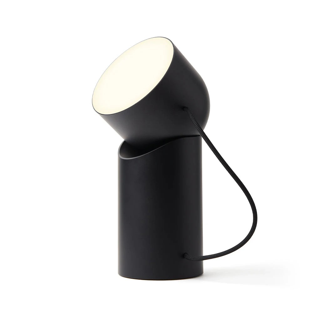 1 Lexon Orbe Portable Led Lamp With Moving Head - Black - Black, 1 of 7
