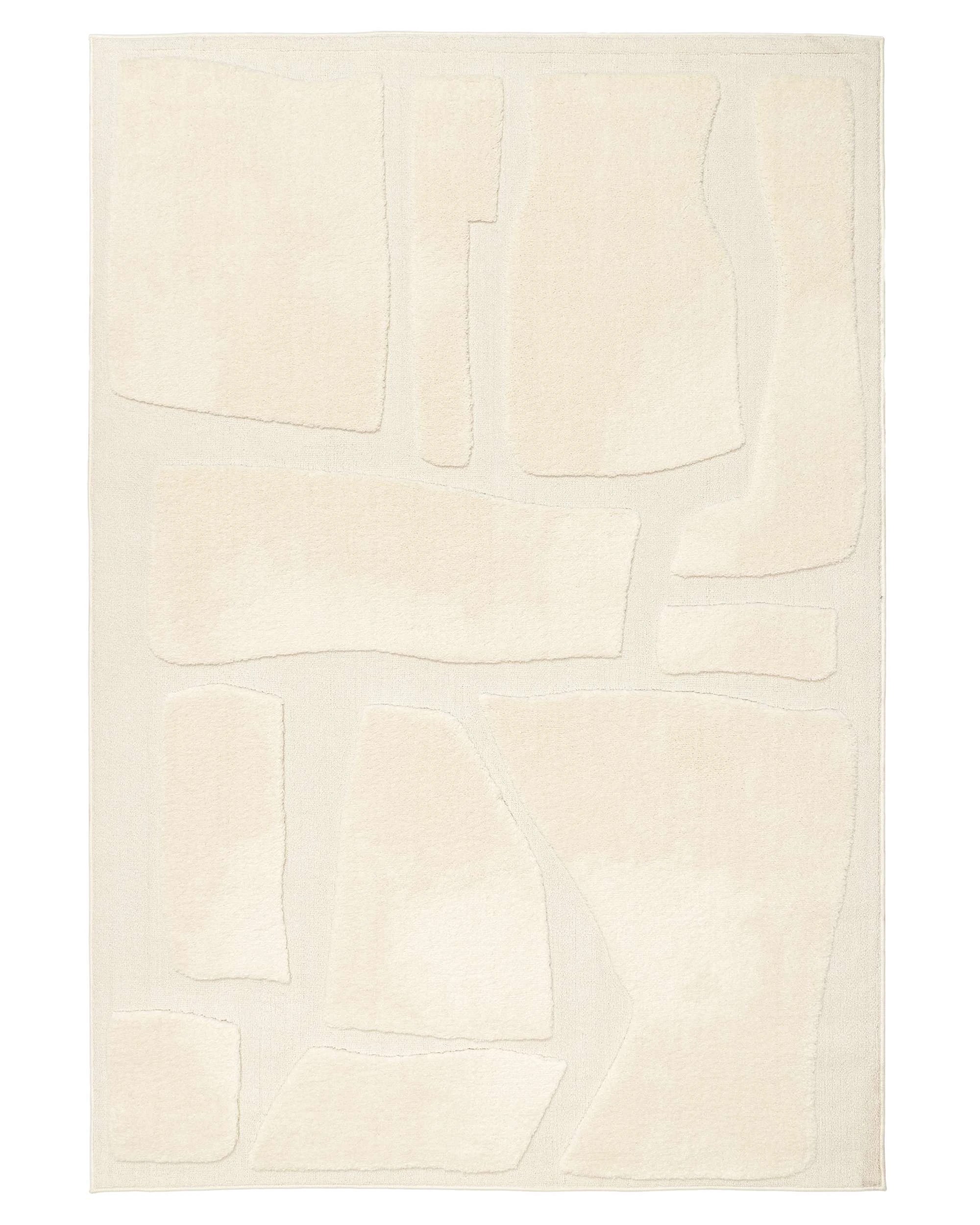 Loopsie Caucasus Mosaic Rug-290cm x 200cm - White - Kmart