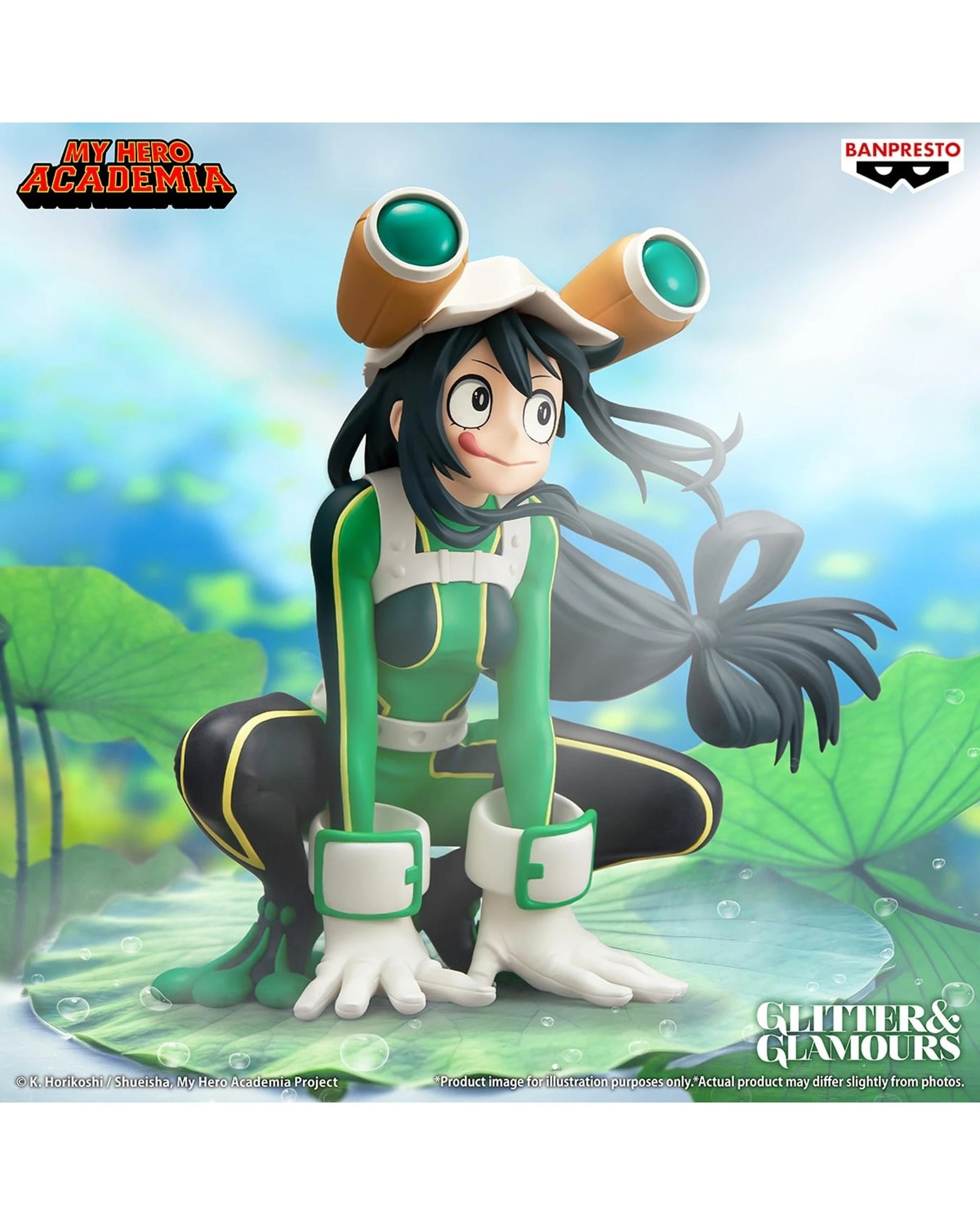 5 Banpresto Glitter and Glamours My Hero Academia Tsuyu Asui Figure, 5 of 6