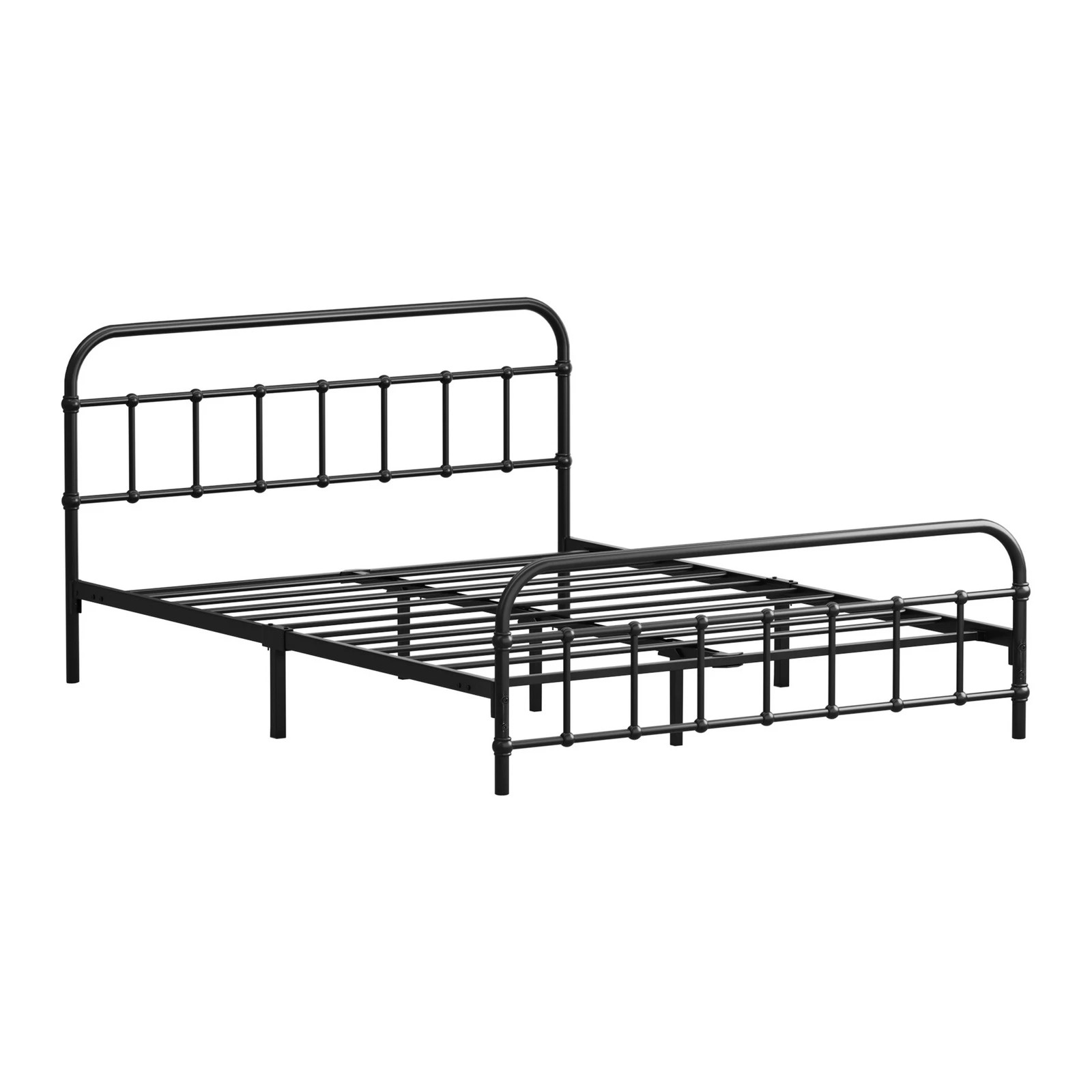 5 Oikiture Metal Bed Frame Double Size Bed Base Platform
 - Black, 5 of 9