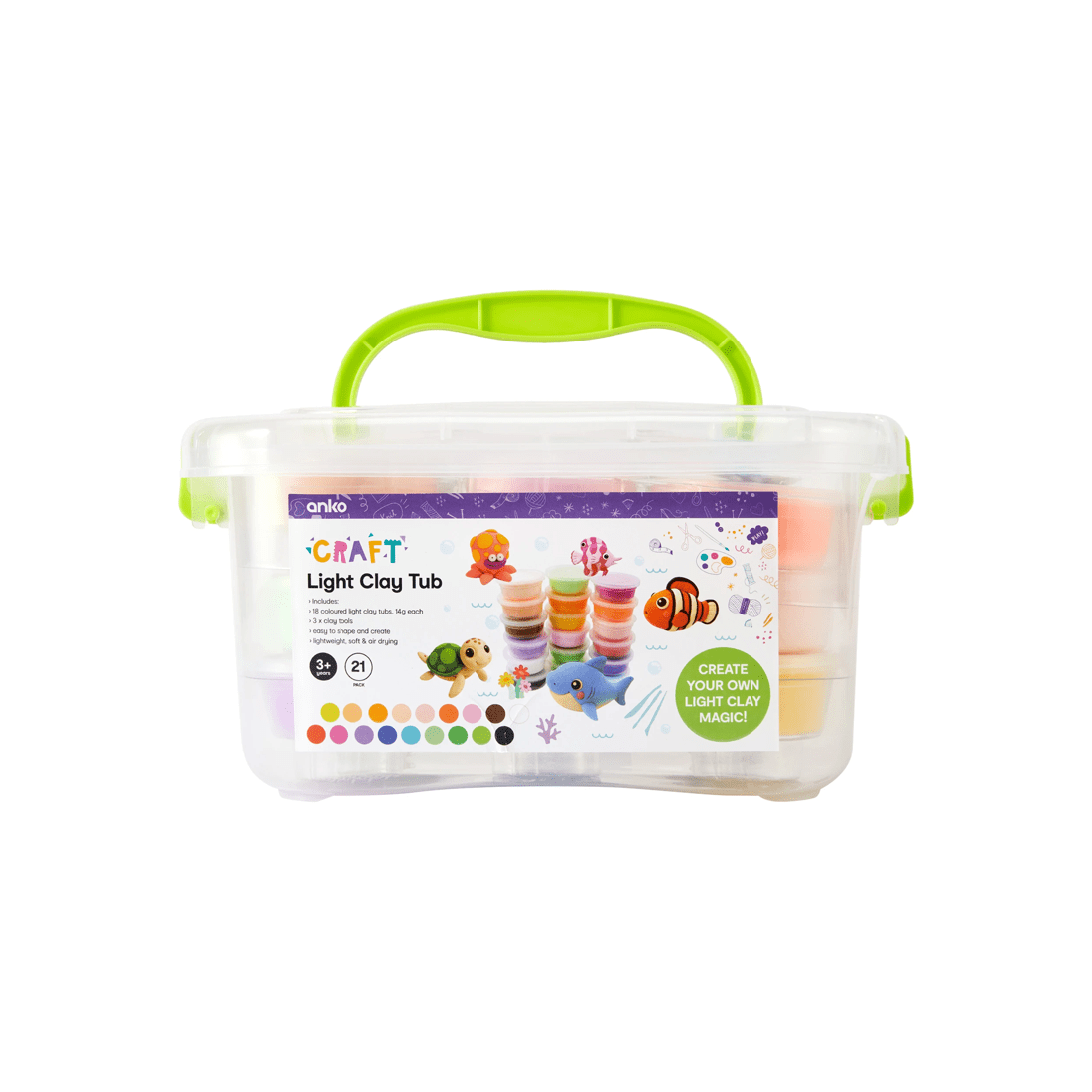 1 21 Pack Light Clay Tub, 1 of 5