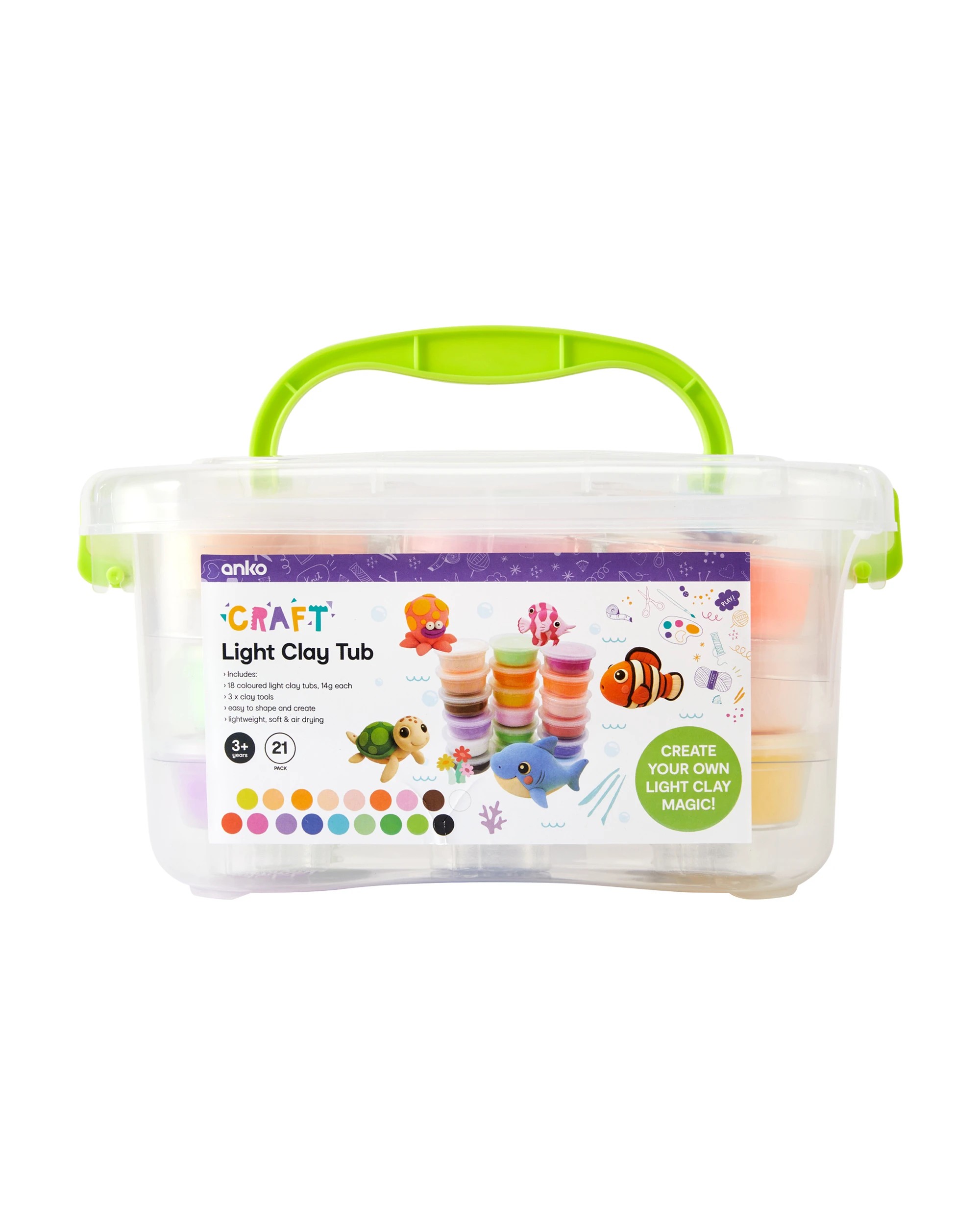 1 21 Pack Light Clay Tub, 1 of 5