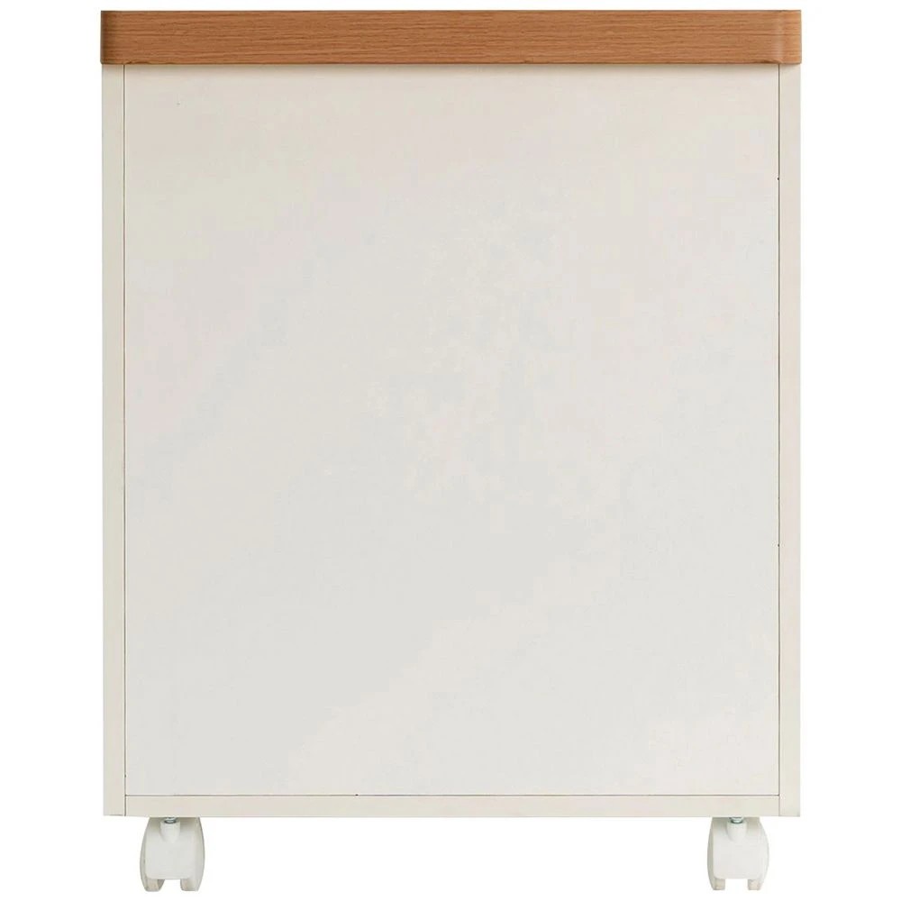 4 Marstrand 2-Drawer Pedestal Oak and White  Cabinets Pedestals, 4 of 10