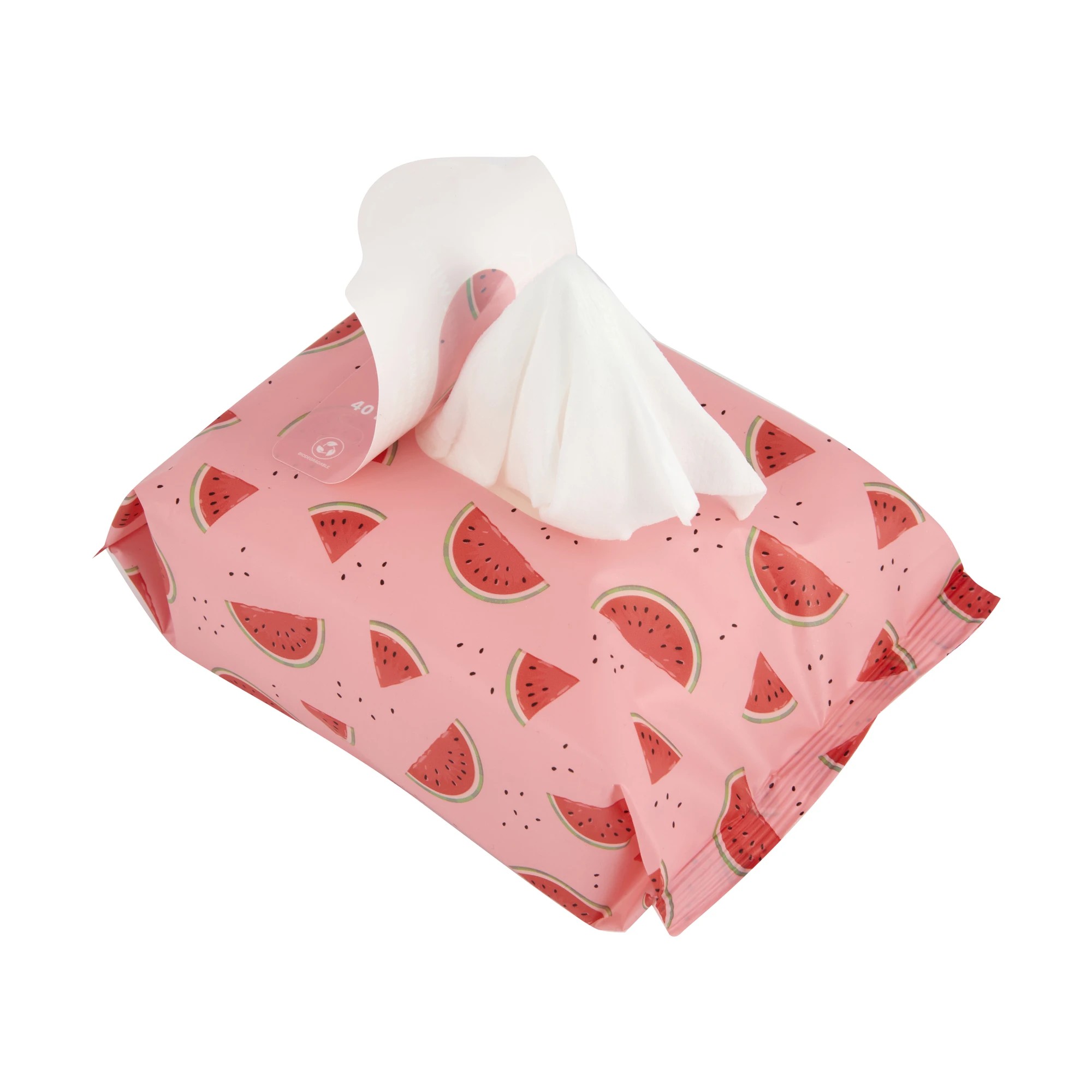 3 OXX Skincare 40 Pack Biodegradable Facial Wipes - Watermelon Scented, 3 of 4